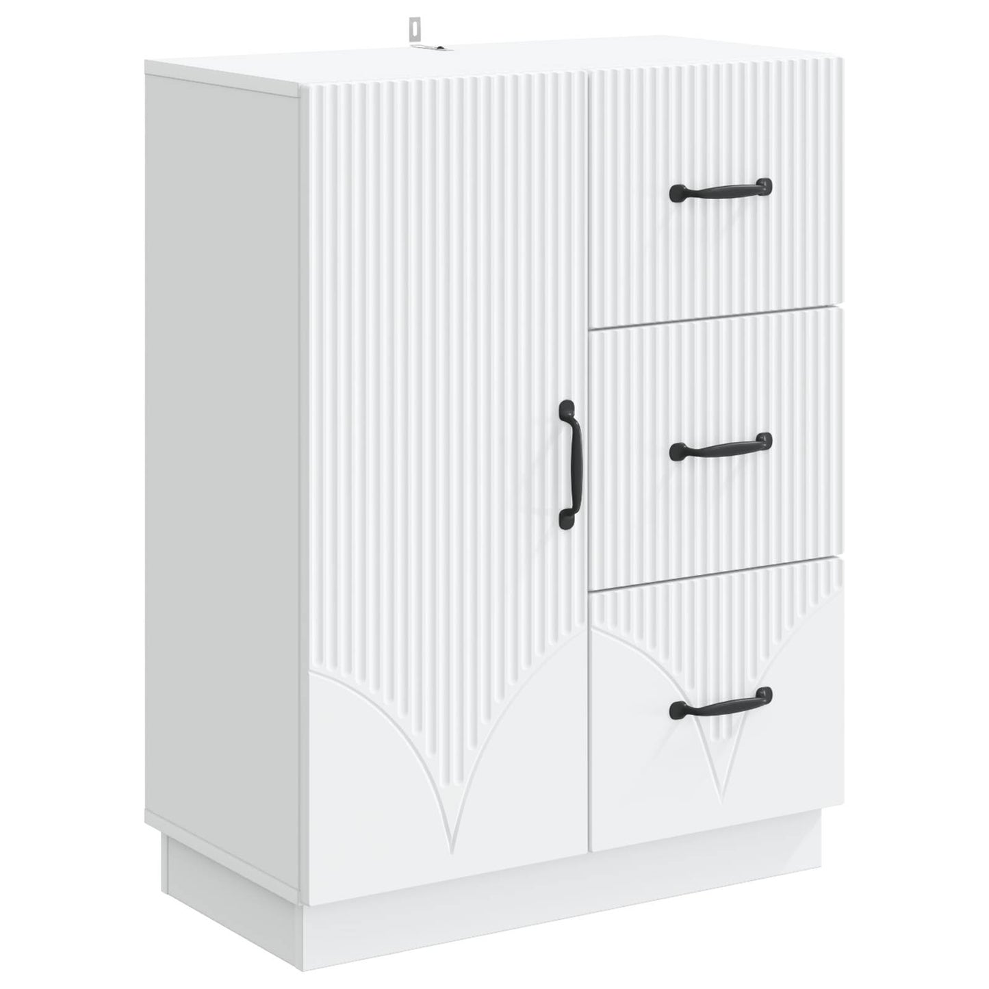 Sideboard Weiß 66 x 34,5 x 87 cm Holzwerkstoff