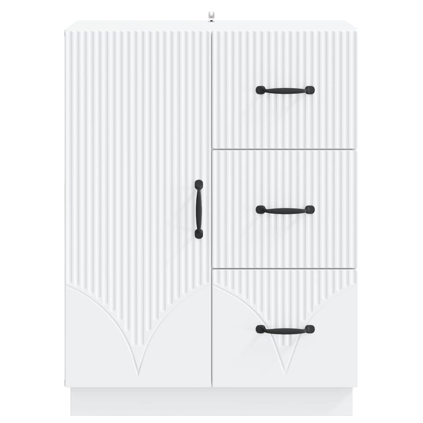 Sideboard Weiß 66 x 34,5 x 87 cm Holzwerkstoff