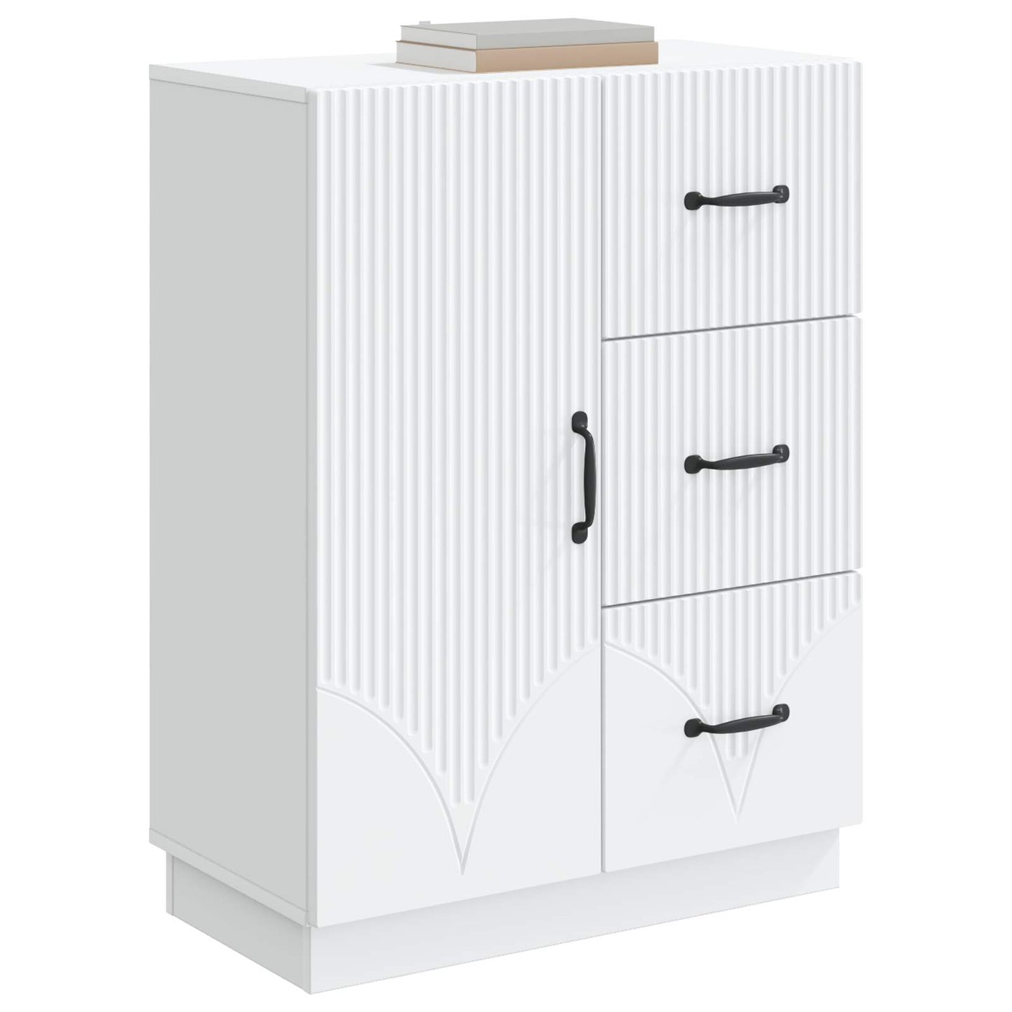 Sideboard Weiß 66 x 34,5 x 87 cm Holzwerkstoff