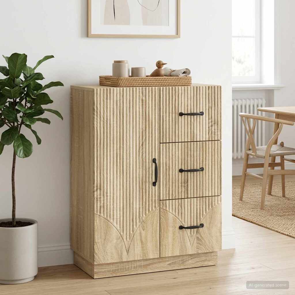 Sideboard Sonoma-Eiche 66 x 34,5 x 87 cm Holzwerkstoff