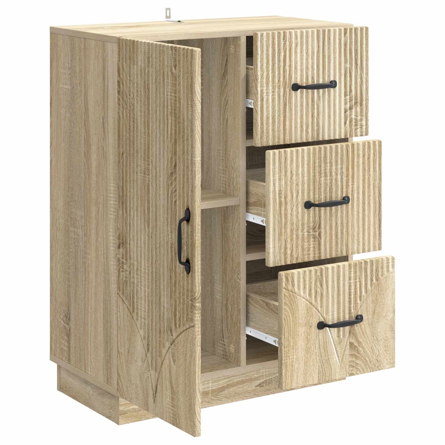 Sideboard Sonoma-Eiche 66 x 34,5 x 87 cm Holzwerkstoff