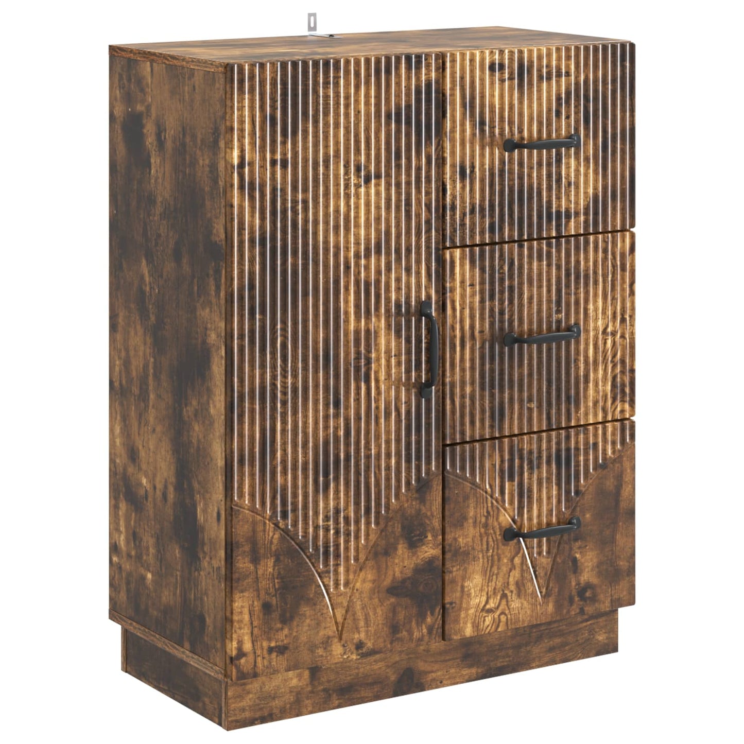 Sideboard Geräucherte Eiche 66 x 34,5 x 87 cm Holzwerkstoff