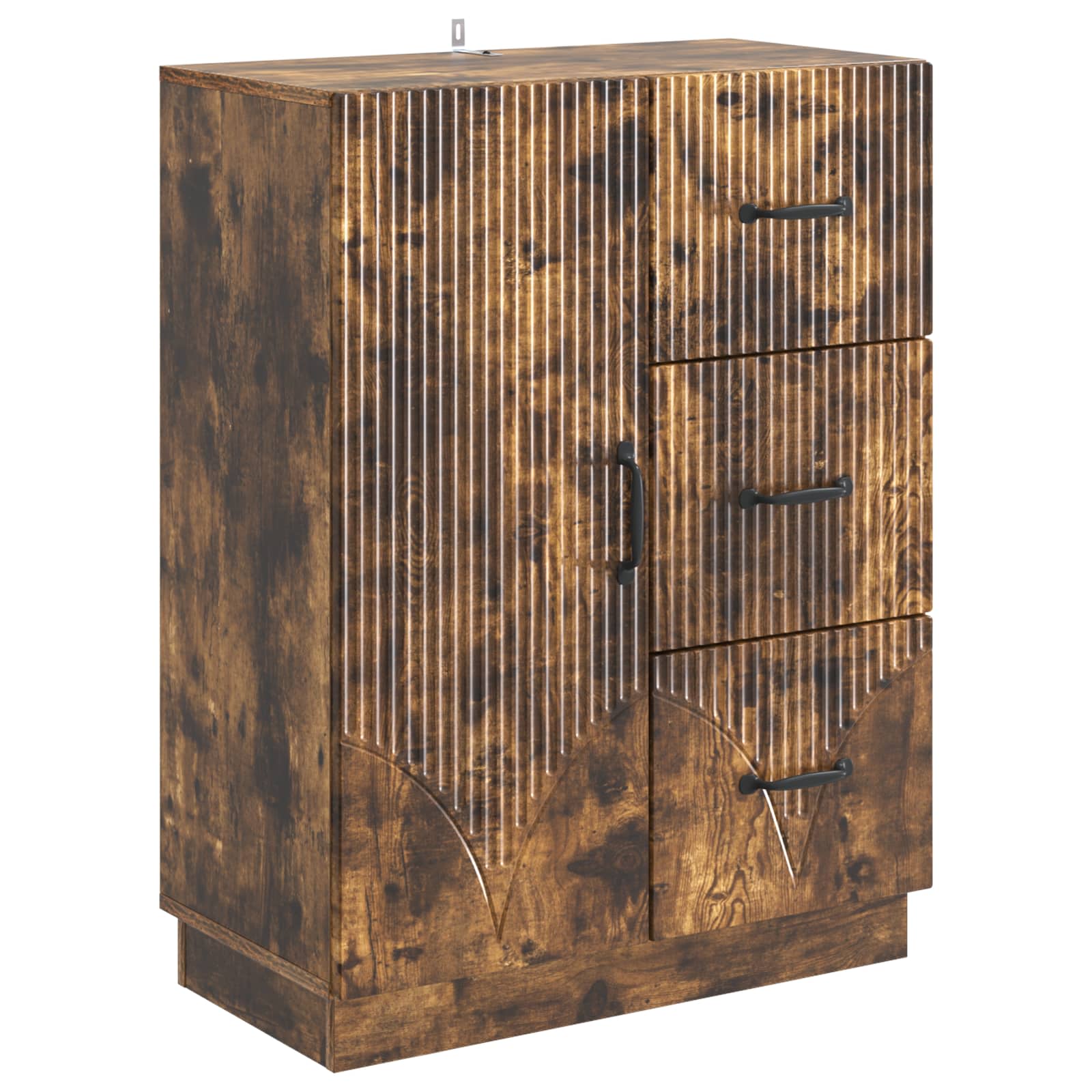 Sideboard Geräucherte Eiche 66 x 34,5 x 87 cm Holzwerkstoff
