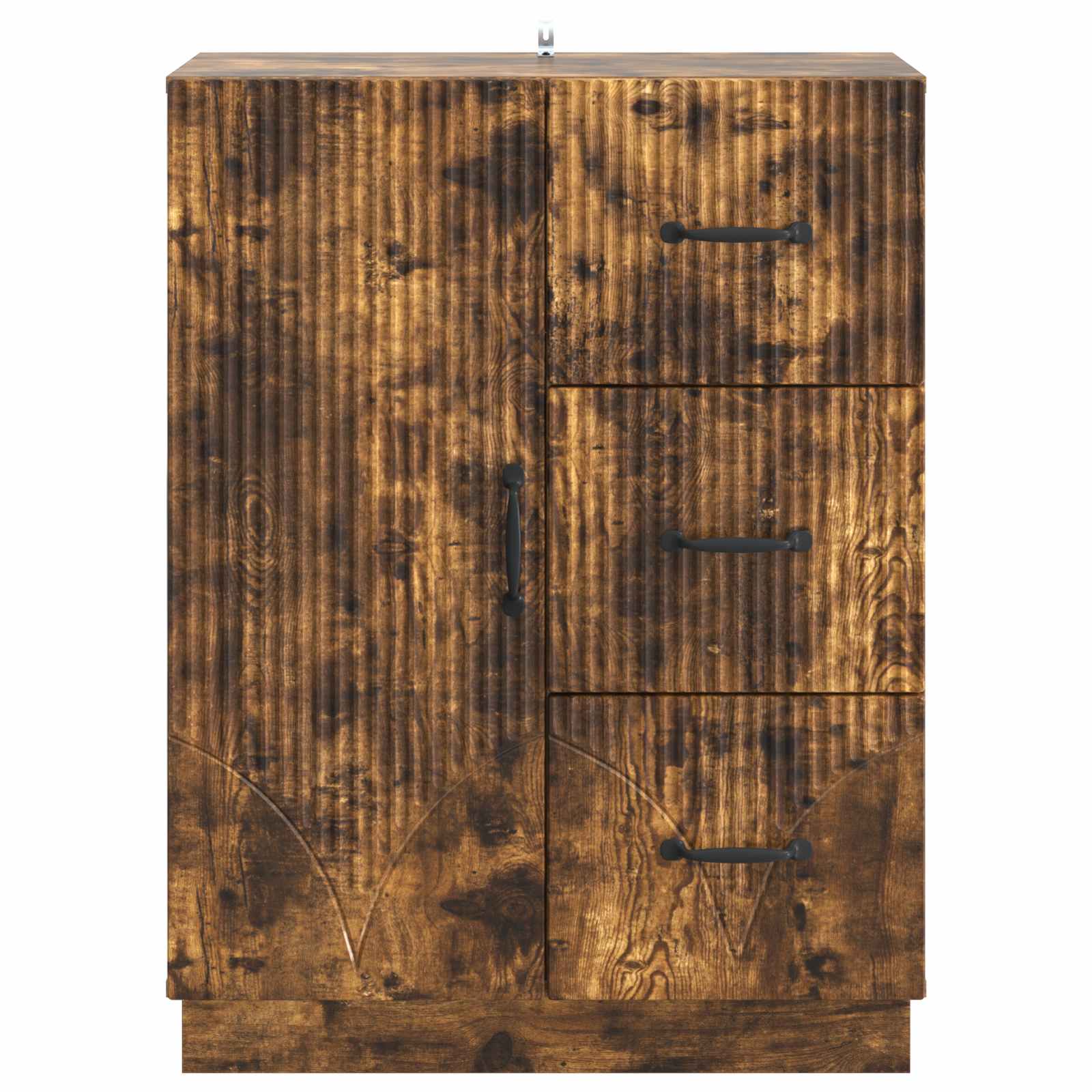 Sideboard Geräucherte Eiche 66 x 34,5 x 87 cm Holzwerkstoff