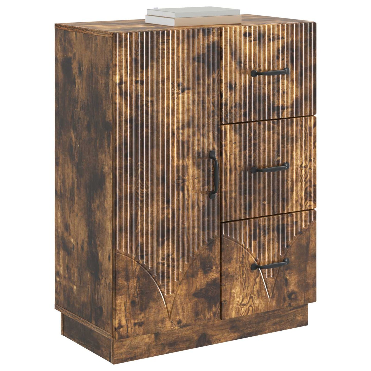 Sideboard Geräucherte Eiche 66 x 34,5 x 87 cm Holzwerkstoff