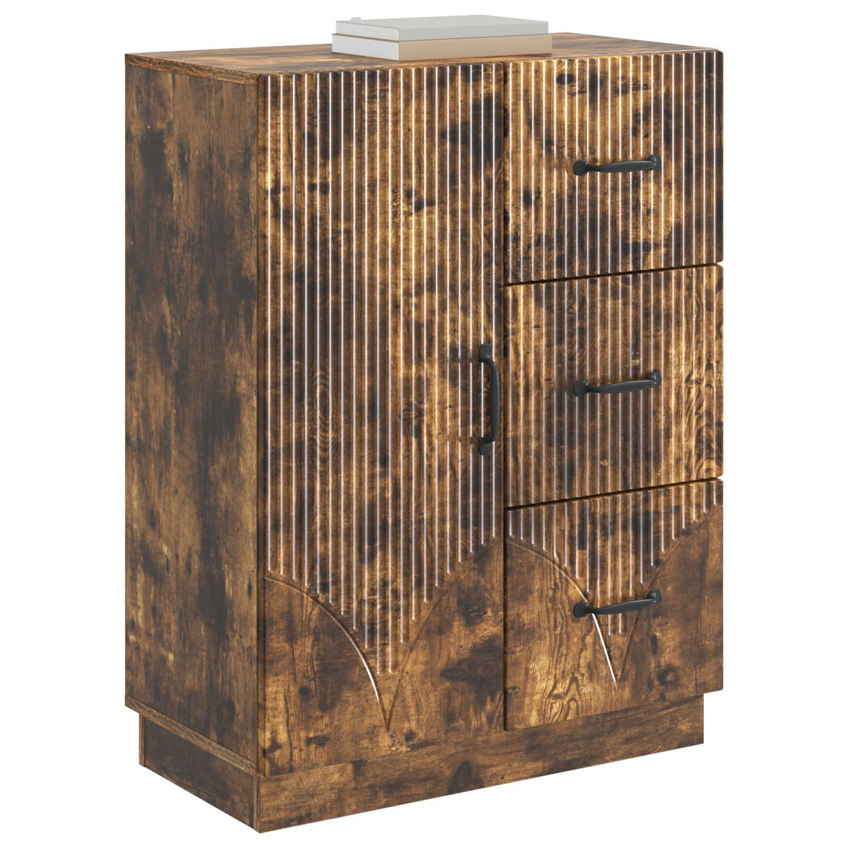 Sideboard Geräucherte Eiche 66 x 34,5 x 87 cm Holzwerkstoff