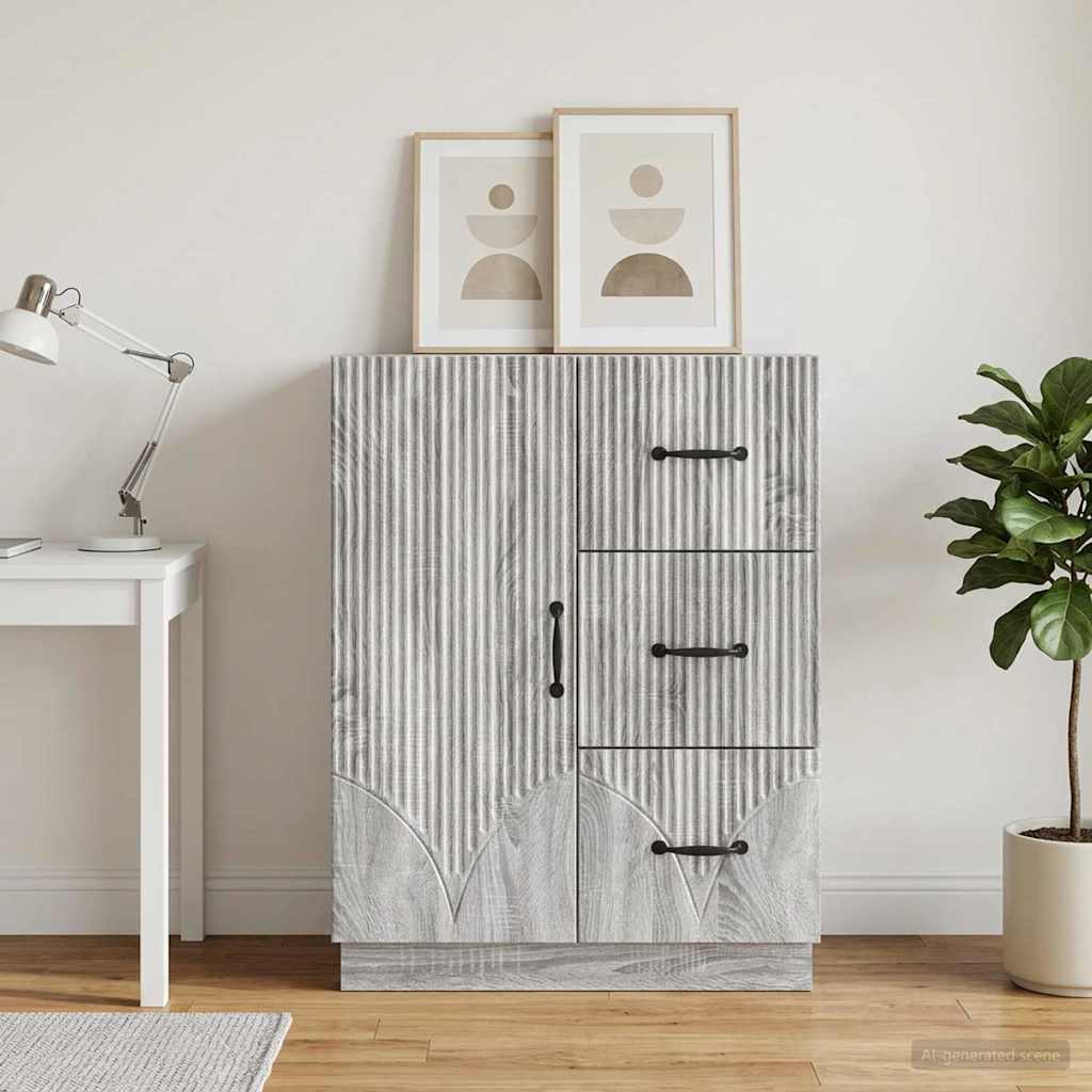 Sideboard Graues Sonoma 66 x 34,5 x 87 cm Holzwerkstoff