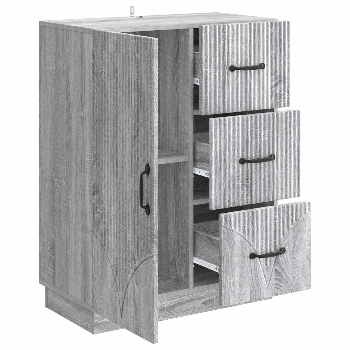 Sideboard Graues Sonoma 66 x 34,5 x 87 cm Holzwerkstoff