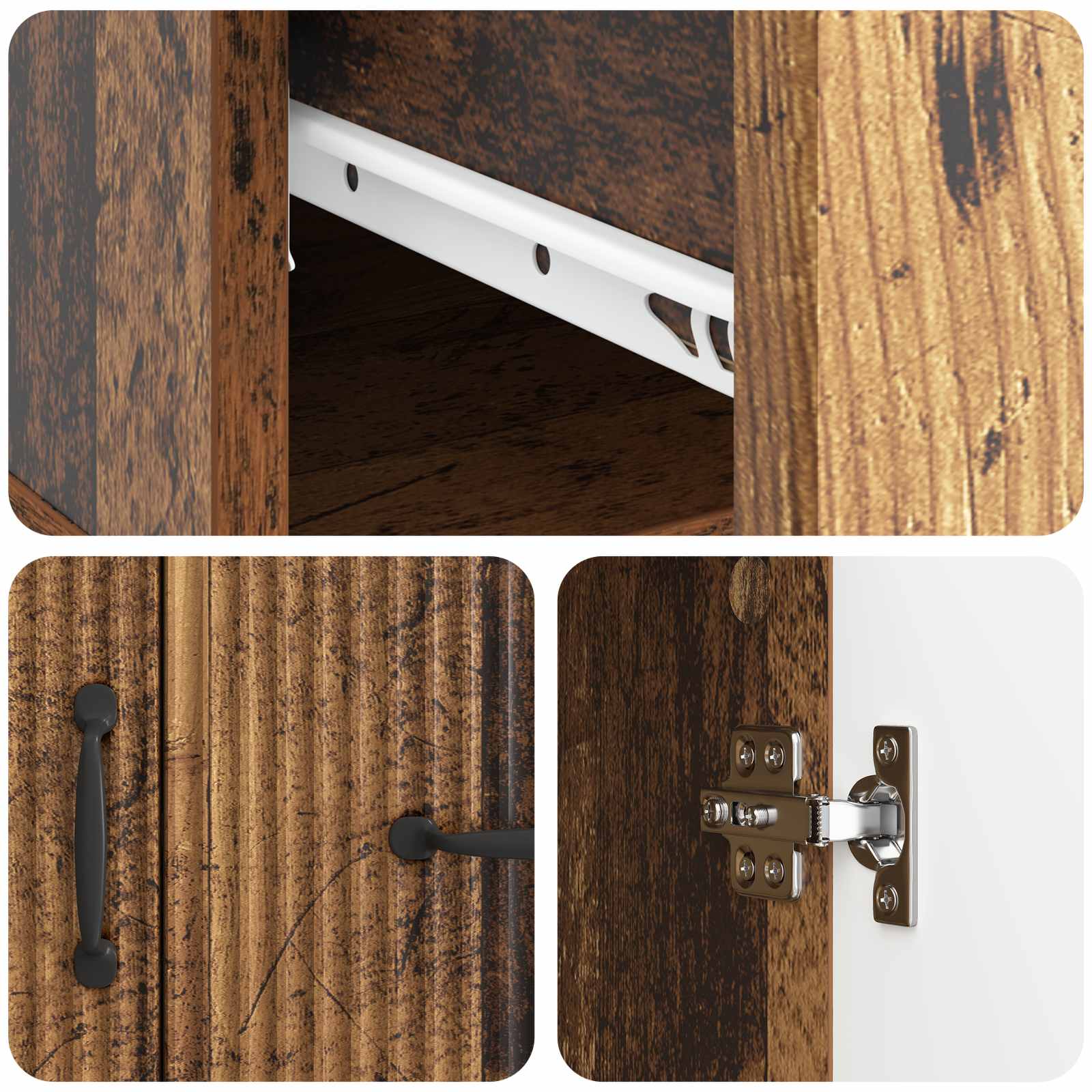 Sideboard Altholz 66 x 34,5 x 87 cm Holzwerkstoff