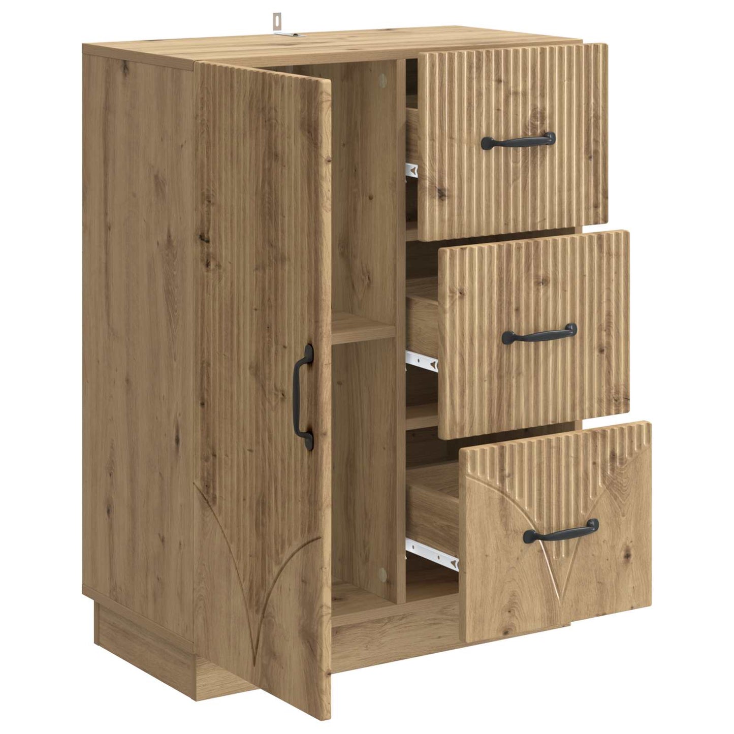 Sideboard Artisan-Eiche 66 x 34,5 x 87 cm Holzwerkstoff