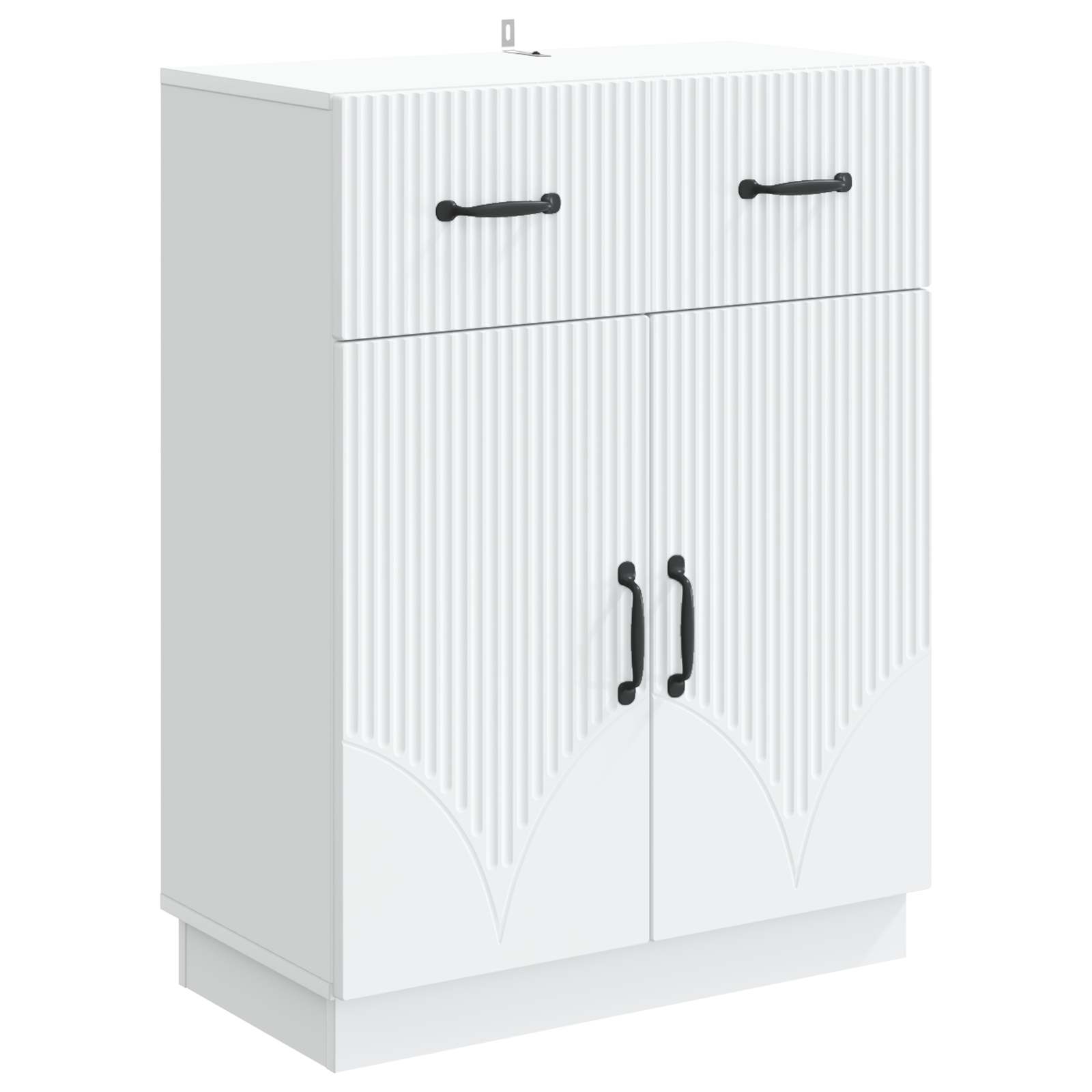 Sideboard Weiß 66 x 34,5 x 87 cm Holzwerkstoff