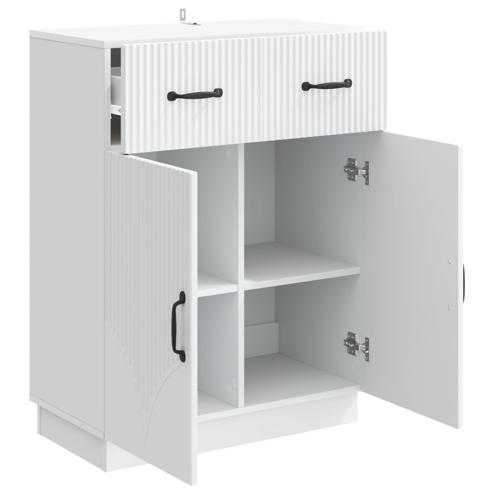 Sideboard Weiß 66 x 34,5 x 87 cm Holzwerkstoff