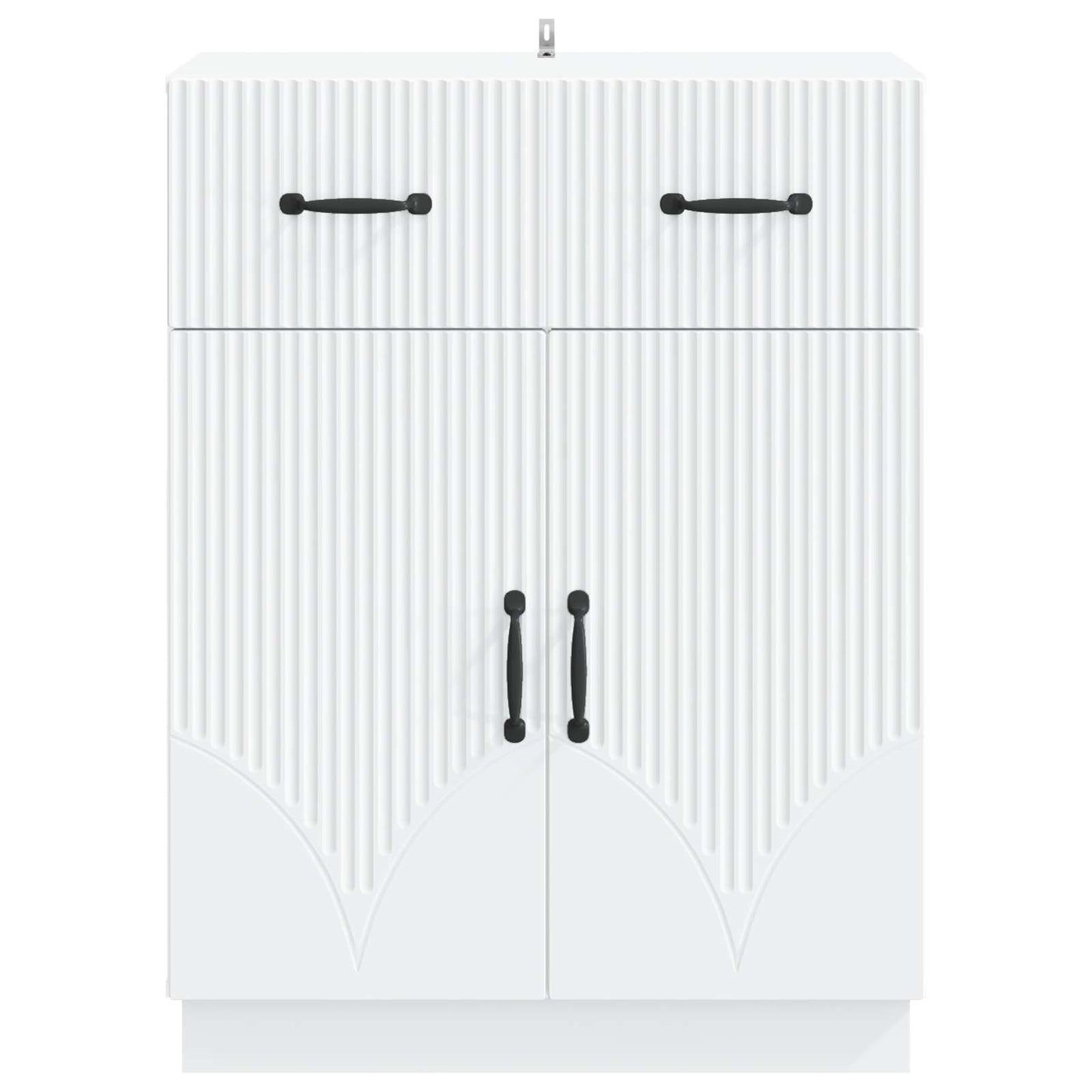 Sideboard Weiß 66 x 34,5 x 87 cm Holzwerkstoff
