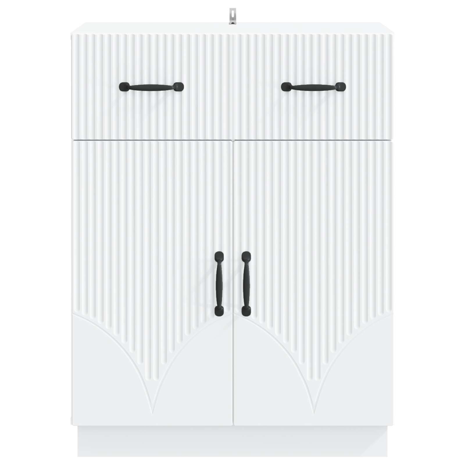 Sideboard Weiß 66 x 34,5 x 87 cm Holzwerkstoff