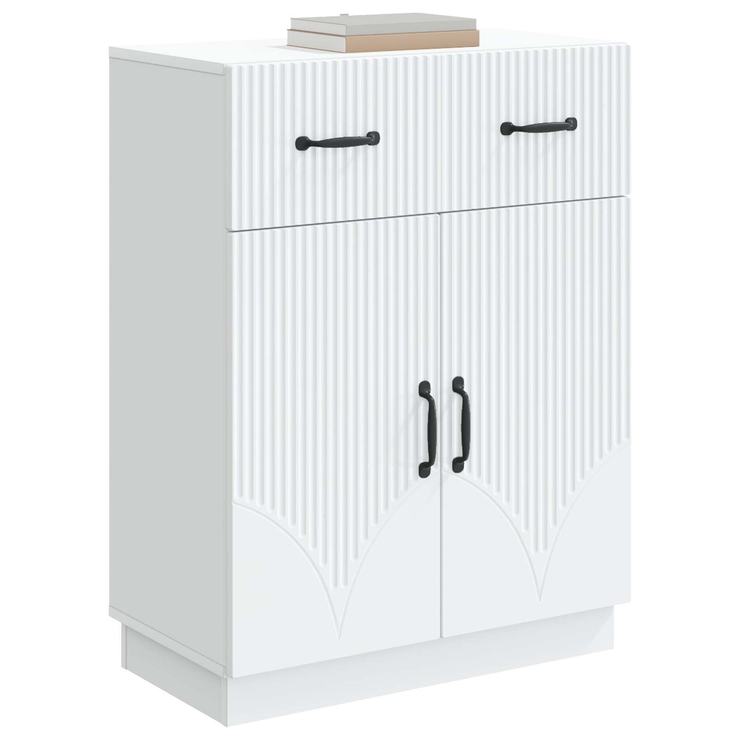 Sideboard Weiß 66 x 34,5 x 87 cm Holzwerkstoff