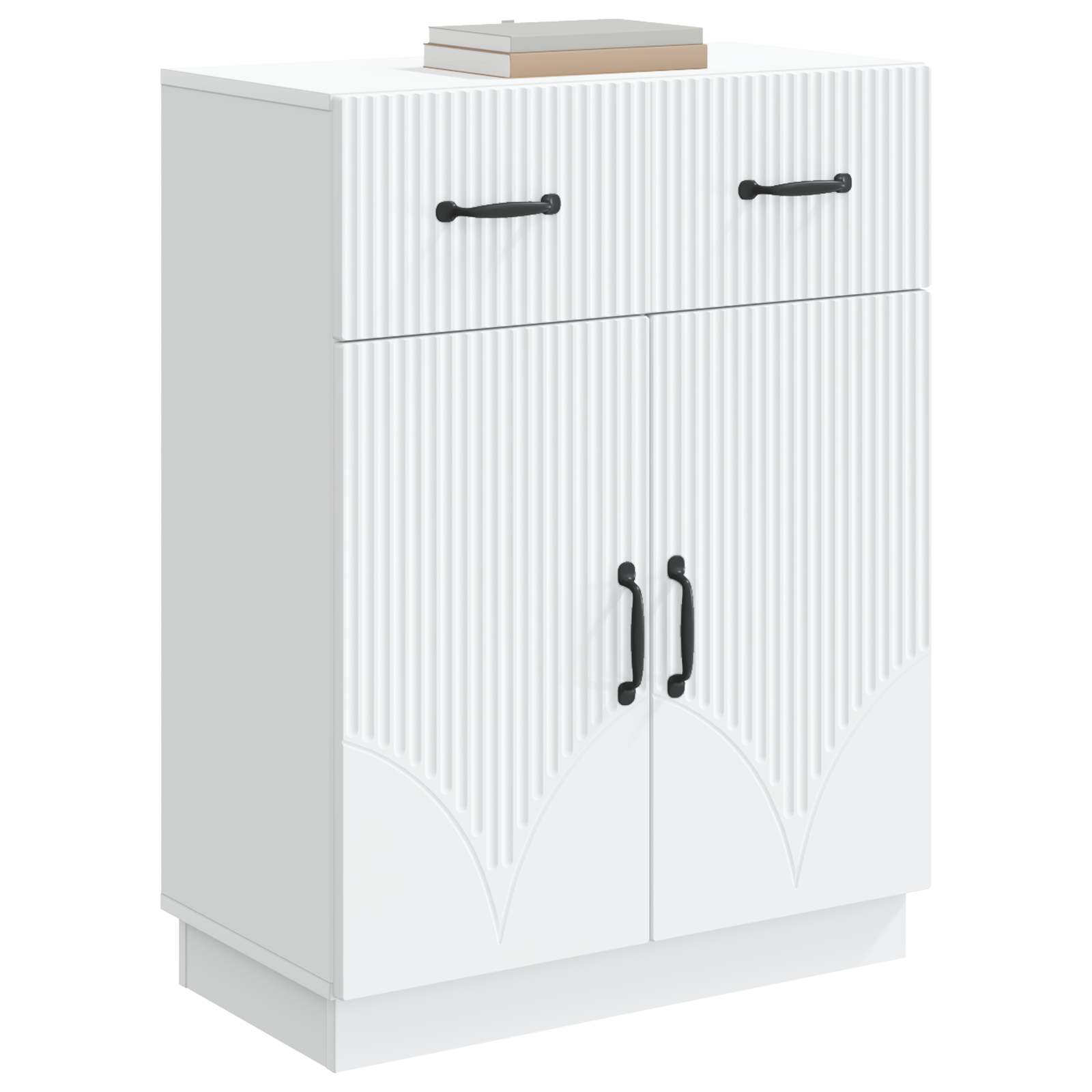 Sideboard Weiß 66 x 34,5 x 87 cm Holzwerkstoff