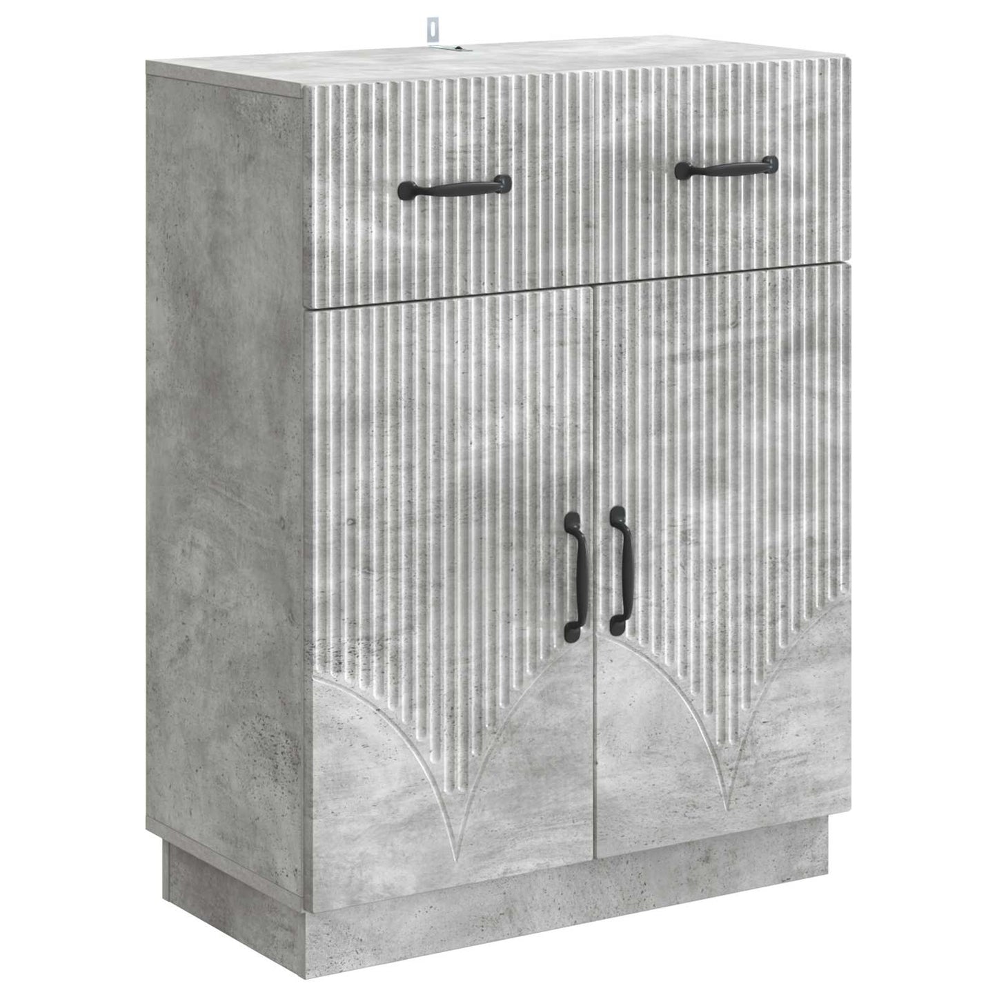 Sideboard Betongrau 66 x 34,5 x 87 cm Holzwerkstoff