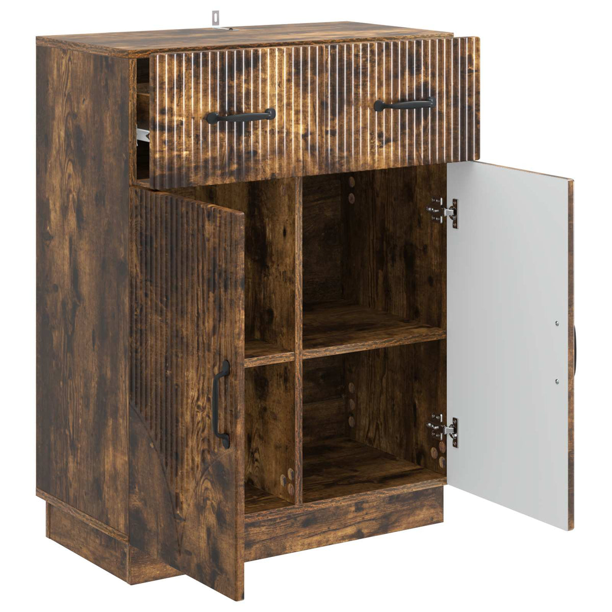 Sideboard Geräucherte Eiche 66 x 34,5 x 87 cm Holzwerkstoff
