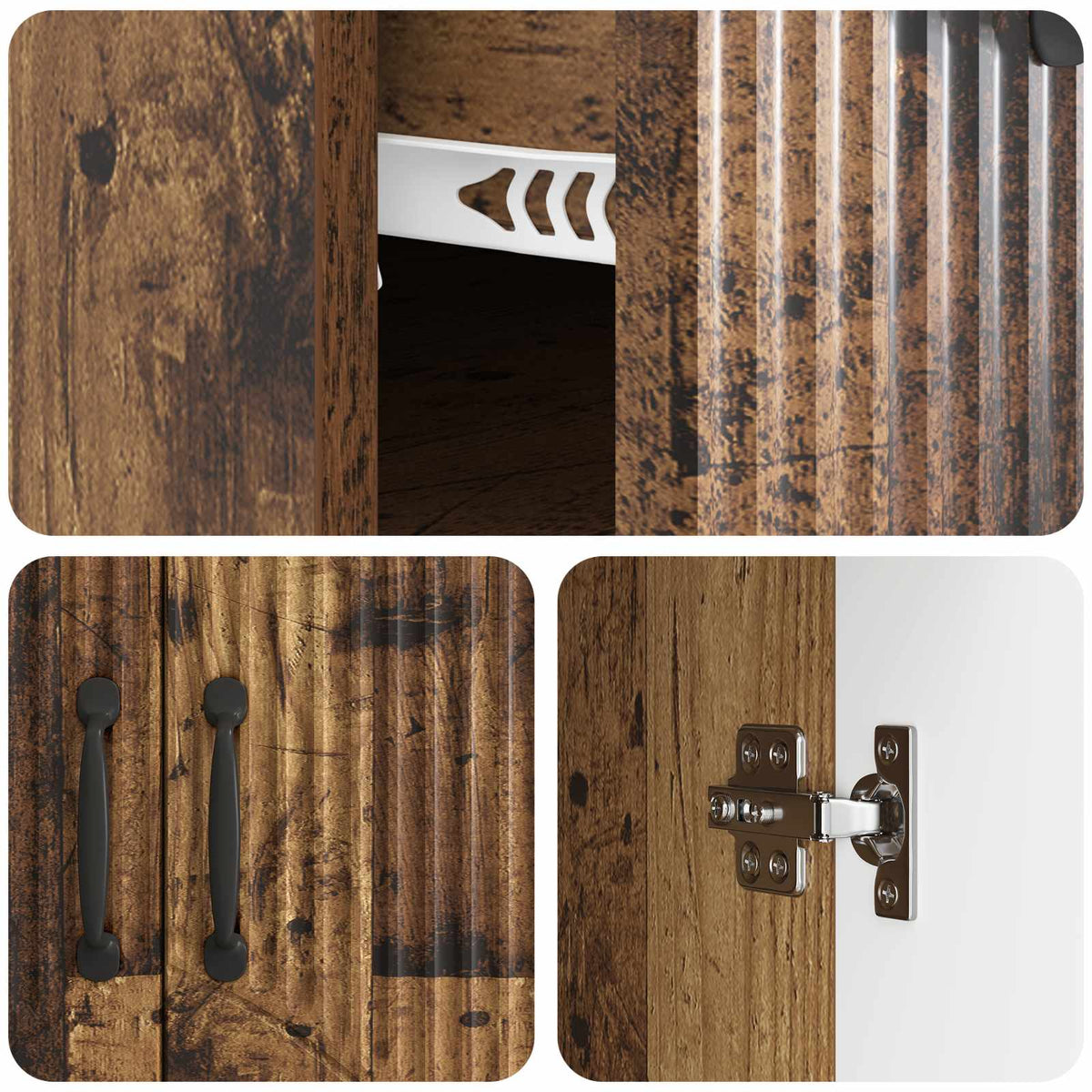 Sideboard Altholz 66 x 34,5 x 87 cm Holzwerkstoff