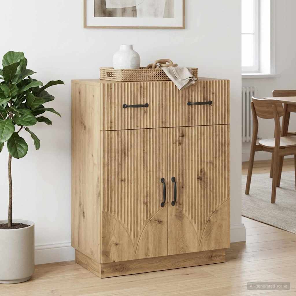 Sideboard Artisan-Eiche 66 x 34,5 x 87 cm Holzwerkstoff