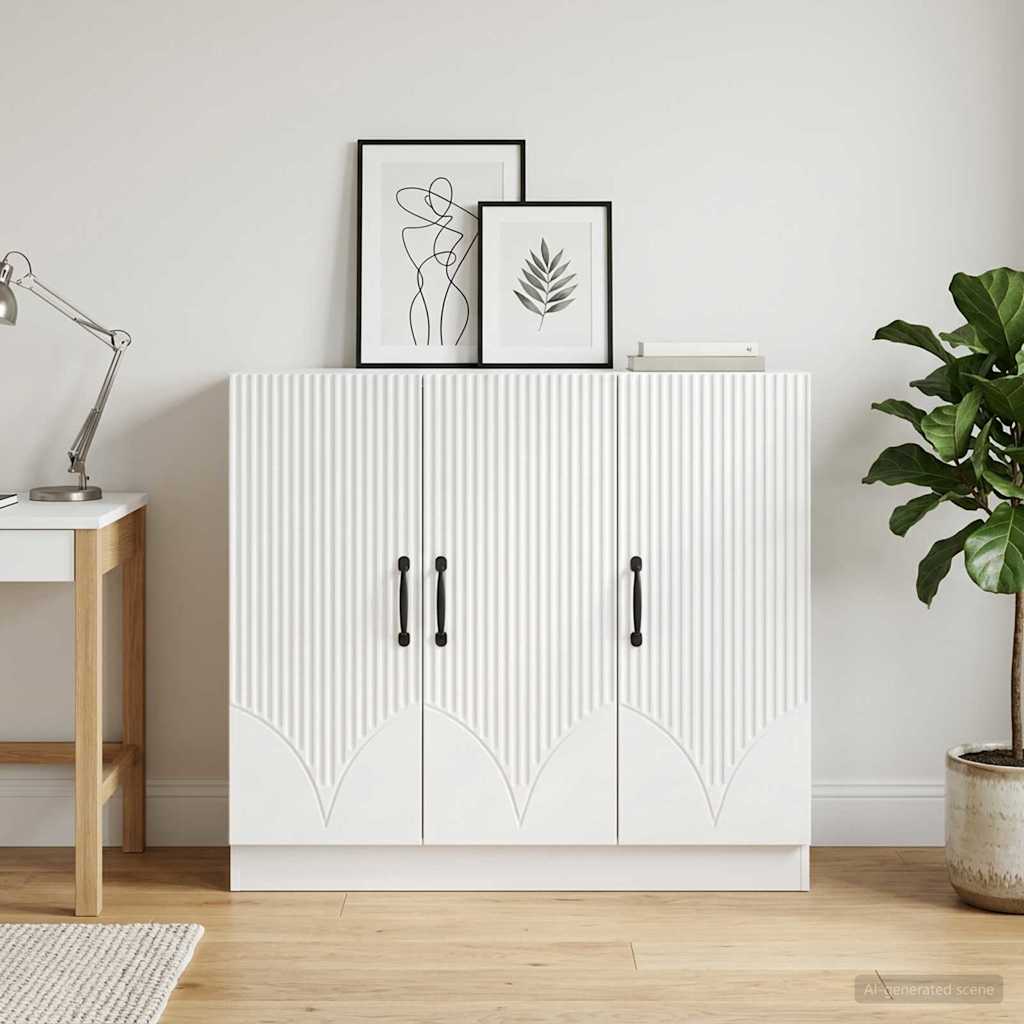 Sideboard Weiß 89 x 34,5 x 77 cm Holzwerkstoff