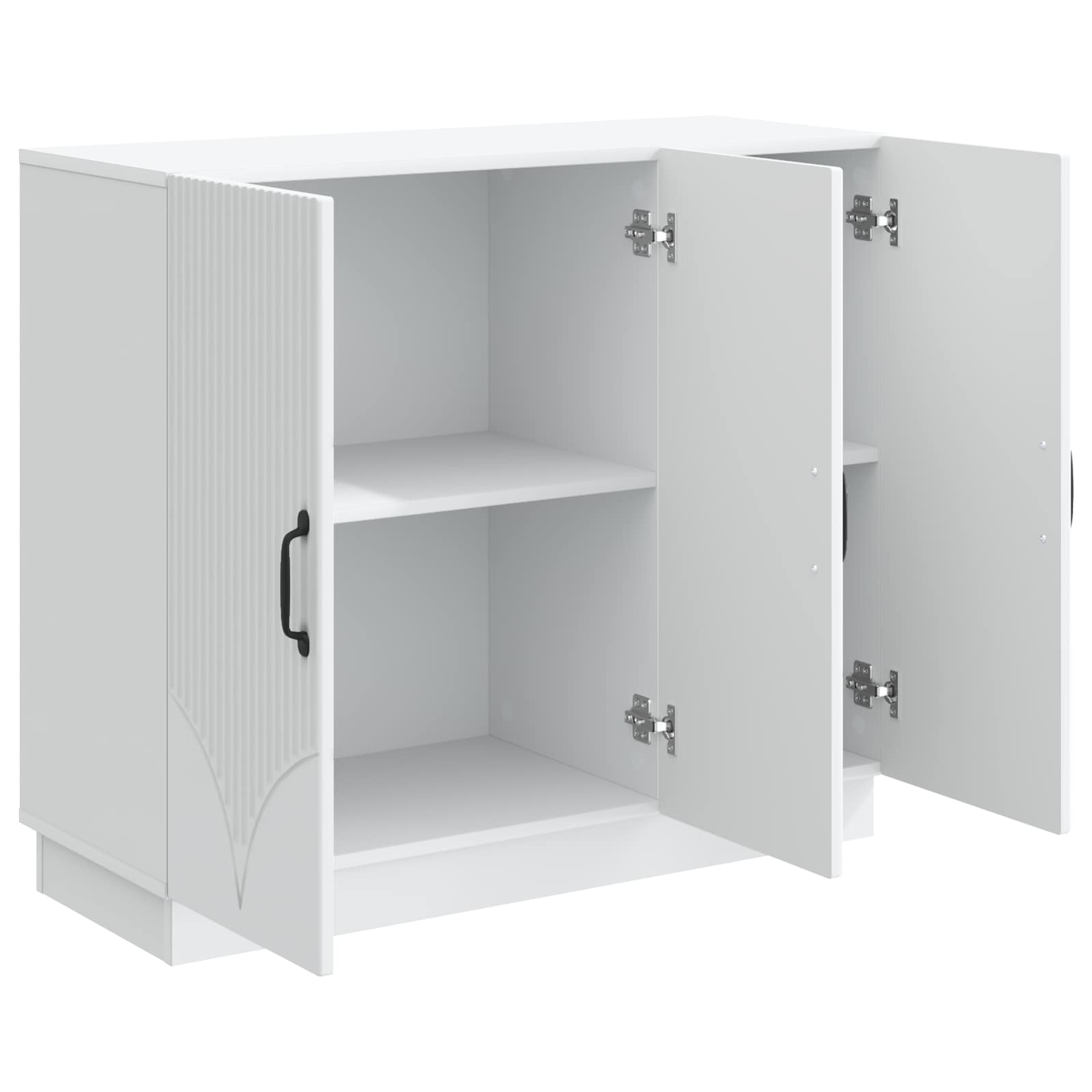 Sideboard Weiß 89 x 34,5 x 77 cm Holzwerkstoff