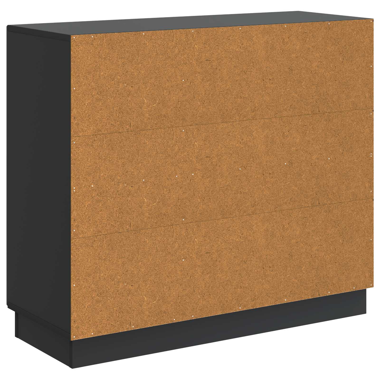 Sideboard Schwarz 89 x 34,5 x 77 cm Holzwerkstoff