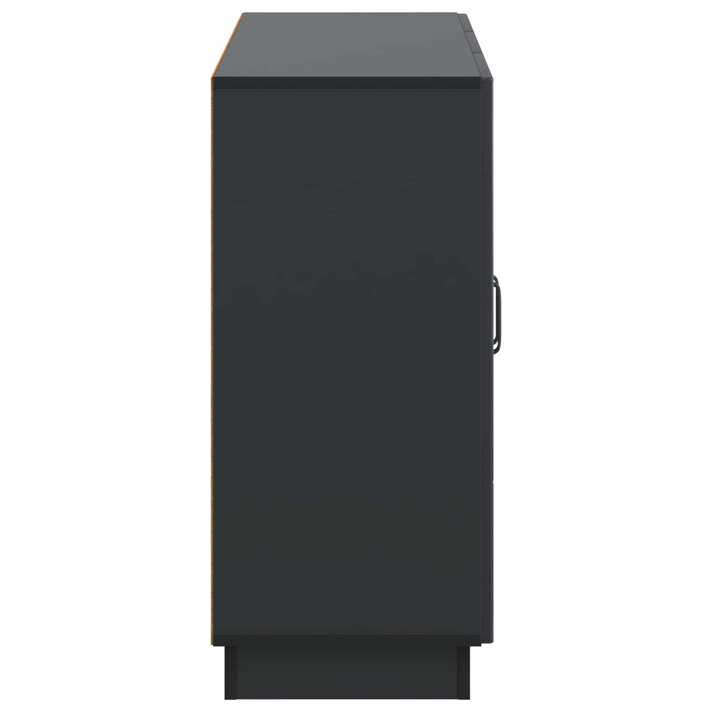 Sideboard Schwarz 89 x 34,5 x 77 cm Holzwerkstoff