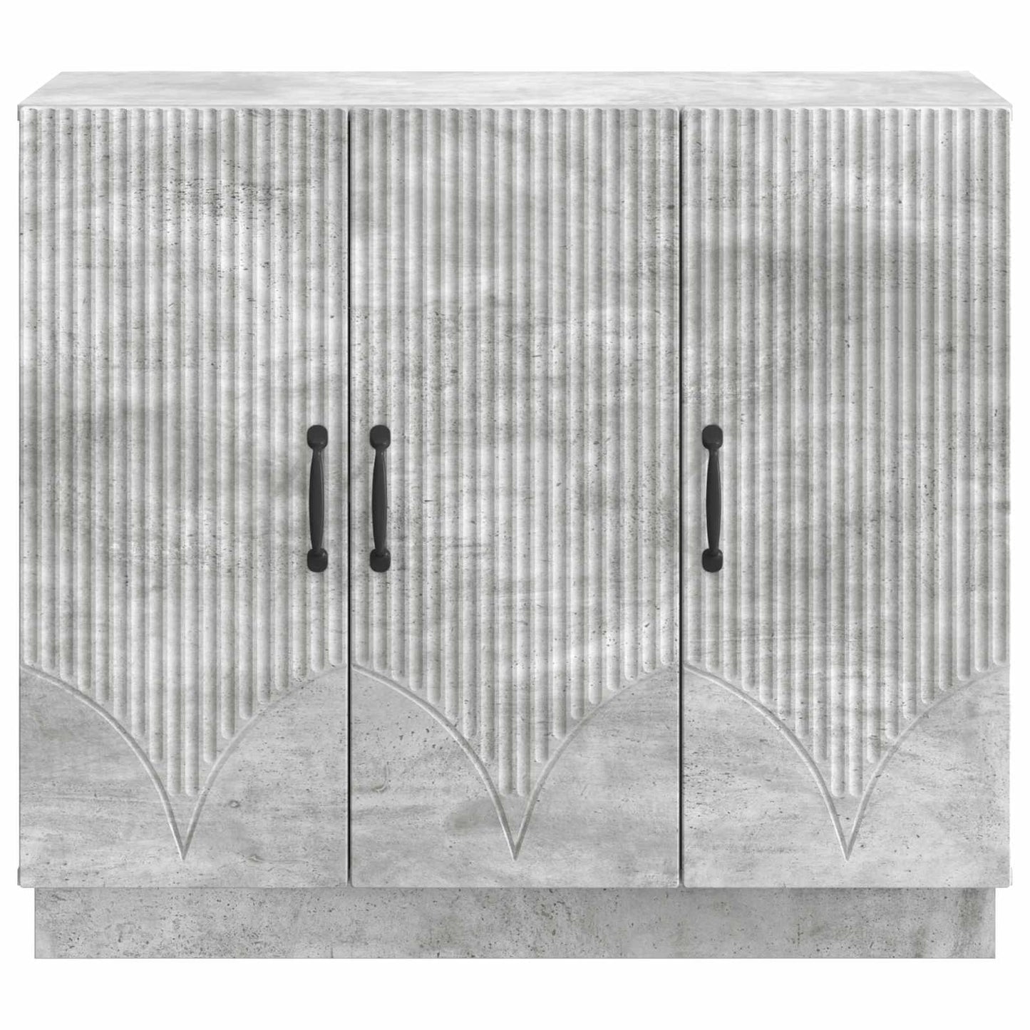 Sideboard Betongrau 89 x 34,5 x 77 cm Holzwerkstoff