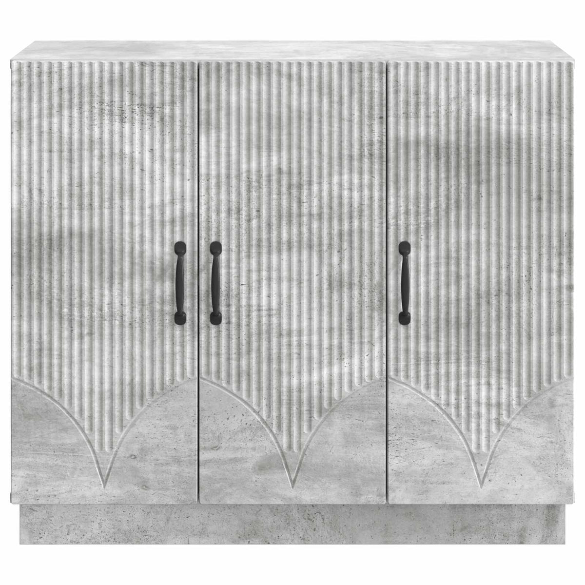 Sideboard Betongrau 89 x 34,5 x 77 cm Holzwerkstoff