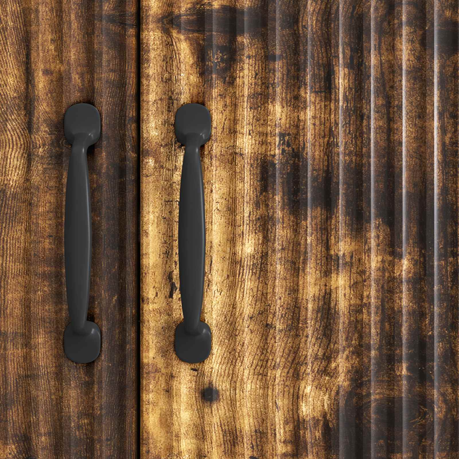 Sideboard Räuchereiche 89 x 34,5 x 77 cm Holzwerkstoff