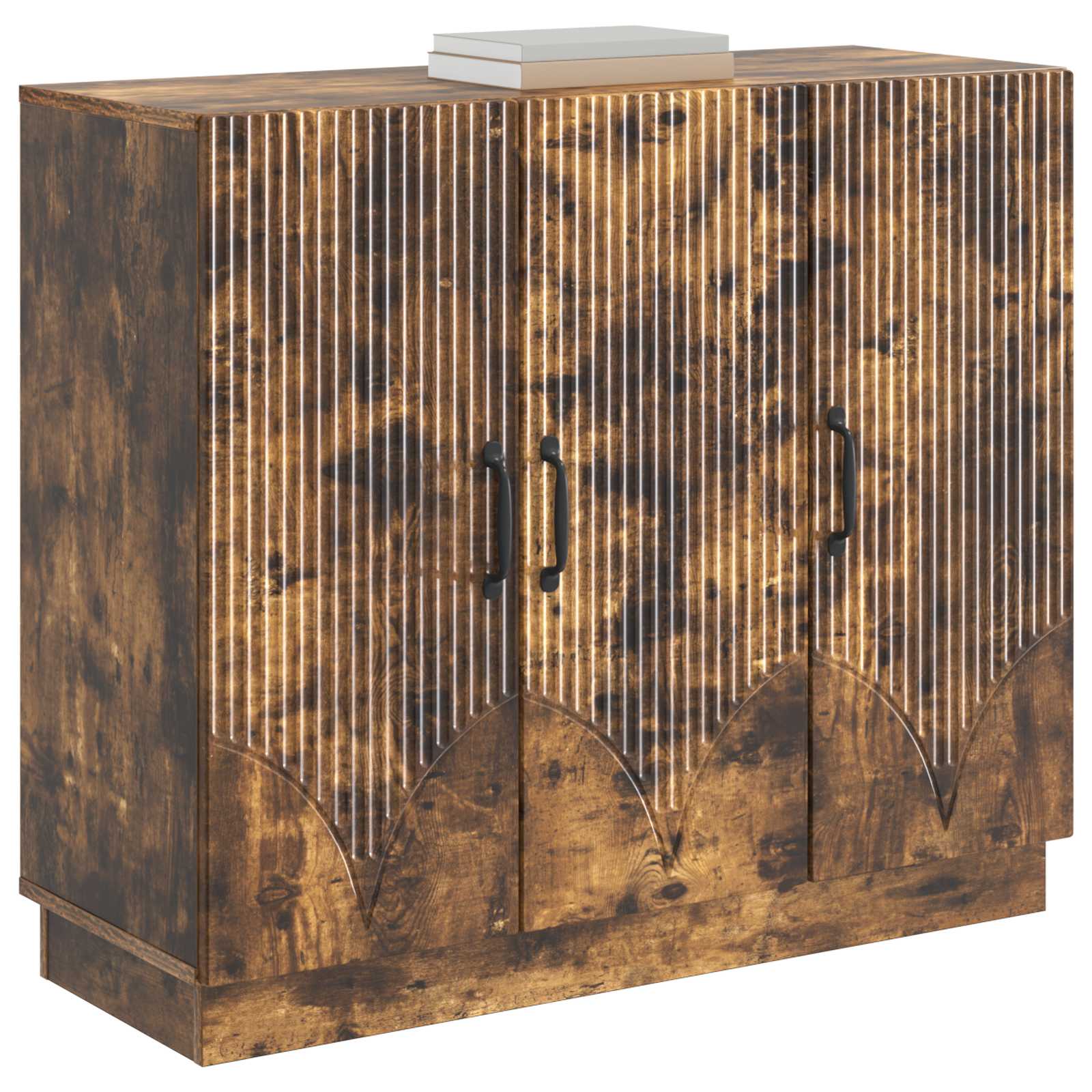 Sideboard Räuchereiche 89 x 34,5 x 77 cm Holzwerkstoff