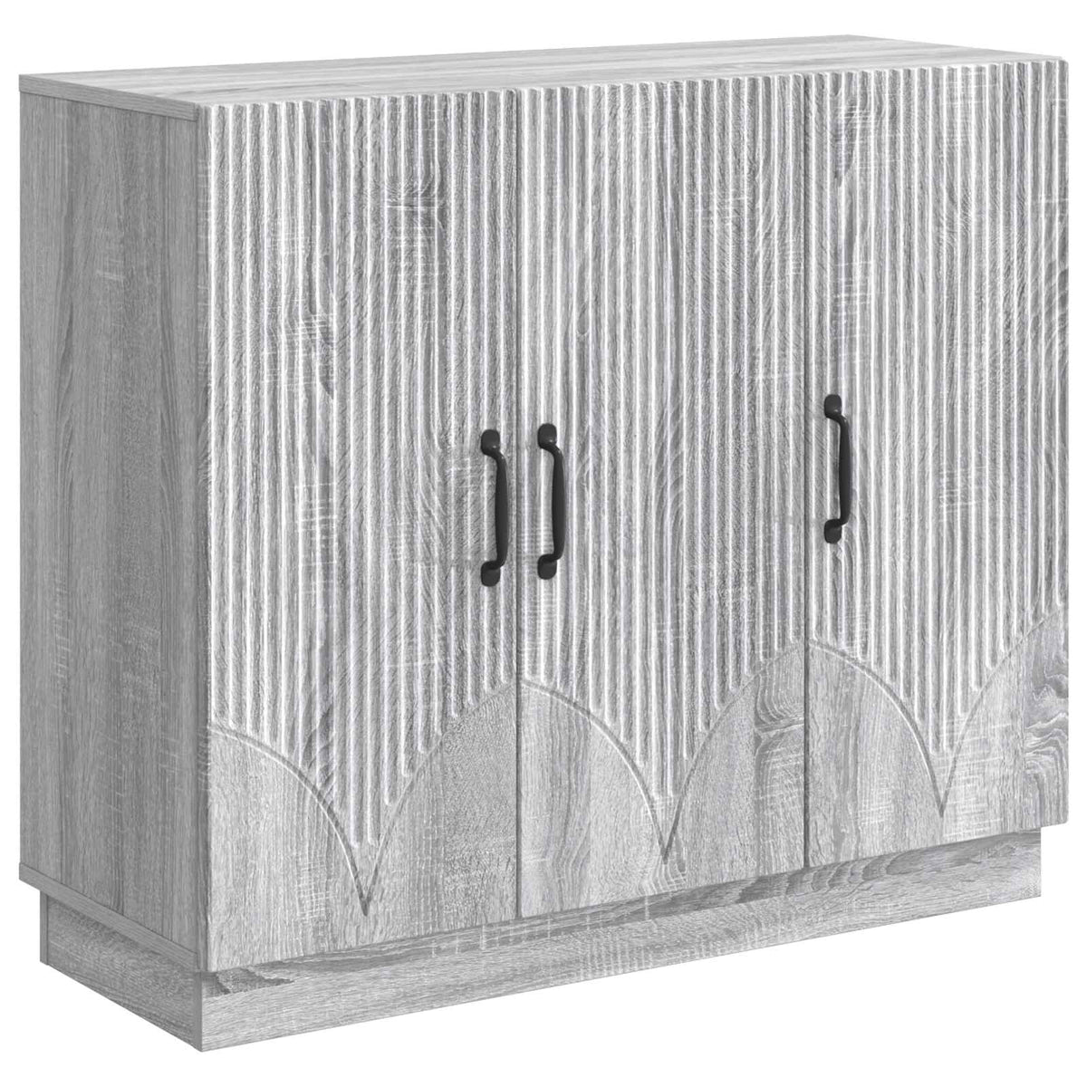 Sideboard Sonoma-Grau 89 x 34,5 x 77 cm Holzwerkstoff