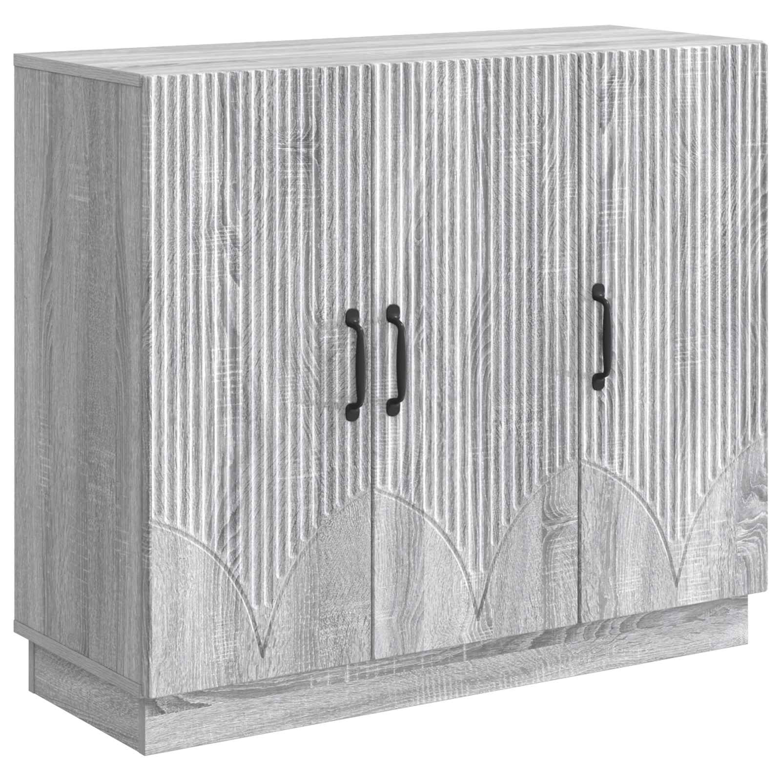 Sideboard Sonoma-Grau 89 x 34,5 x 77 cm Holzwerkstoff
