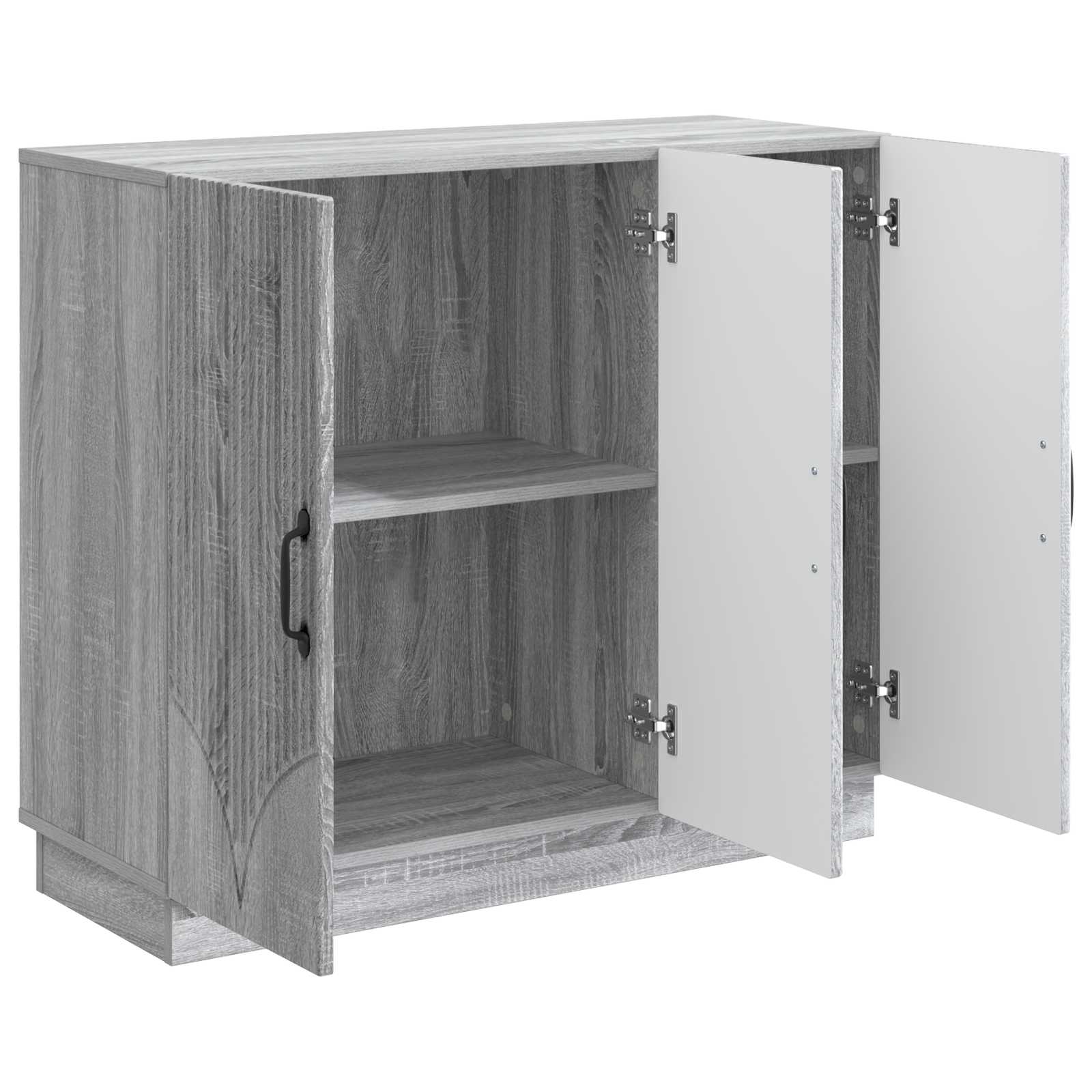 Sideboard Sonoma-Grau 89 x 34,5 x 77 cm Holzwerkstoff