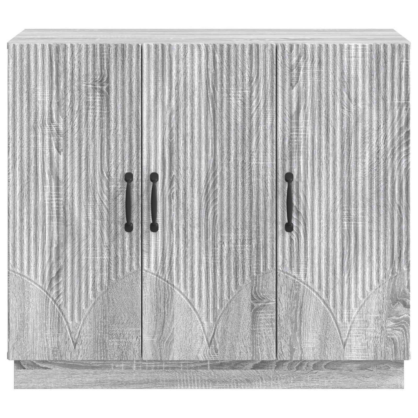 Sideboard Sonoma-Grau 89 x 34,5 x 77 cm Holzwerkstoff