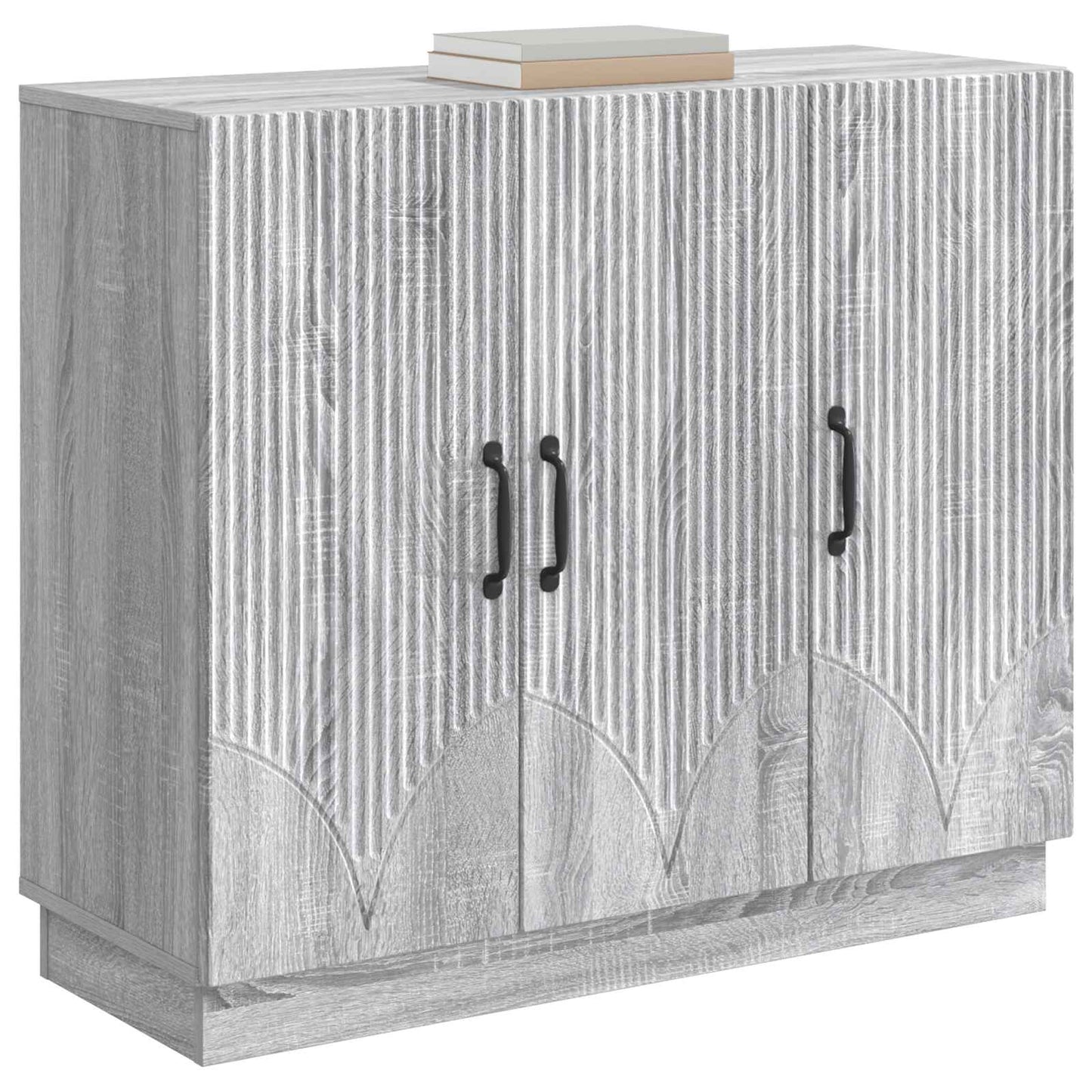 Sideboard Sonoma-Grau 89 x 34,5 x 77 cm Holzwerkstoff