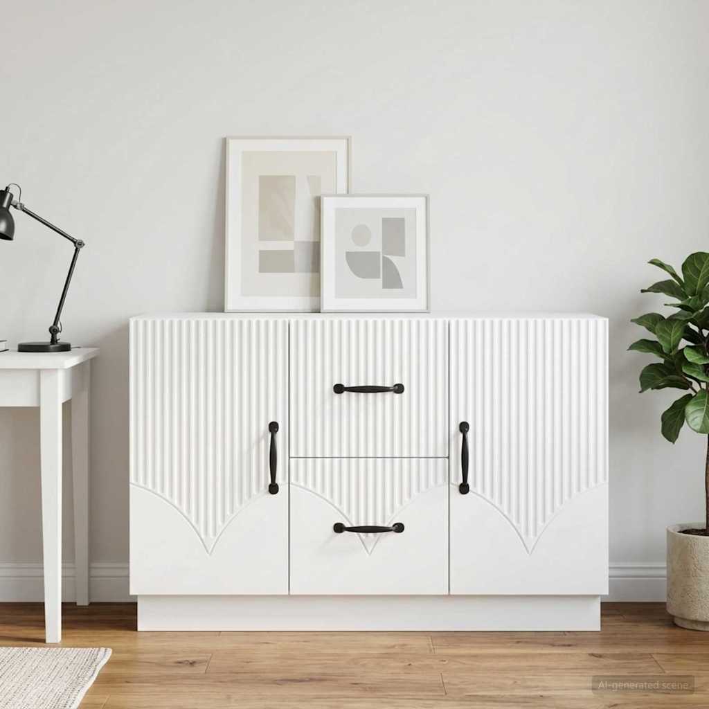 Sideboard Weiß 89 x 34,5 x 57 cm Holzwerkstoff