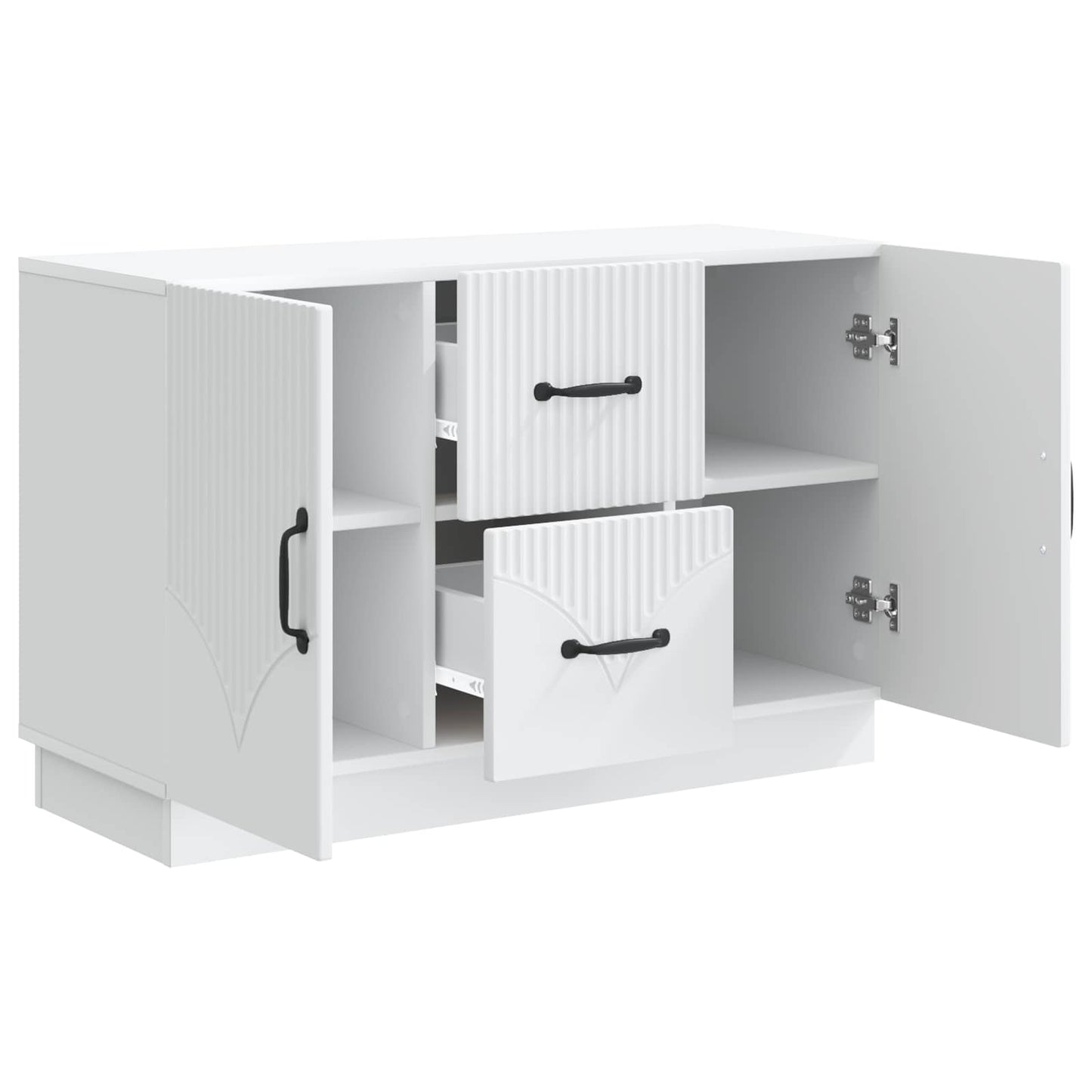 Sideboard Weiß 89 x 34,5 x 57 cm Holzwerkstoff
