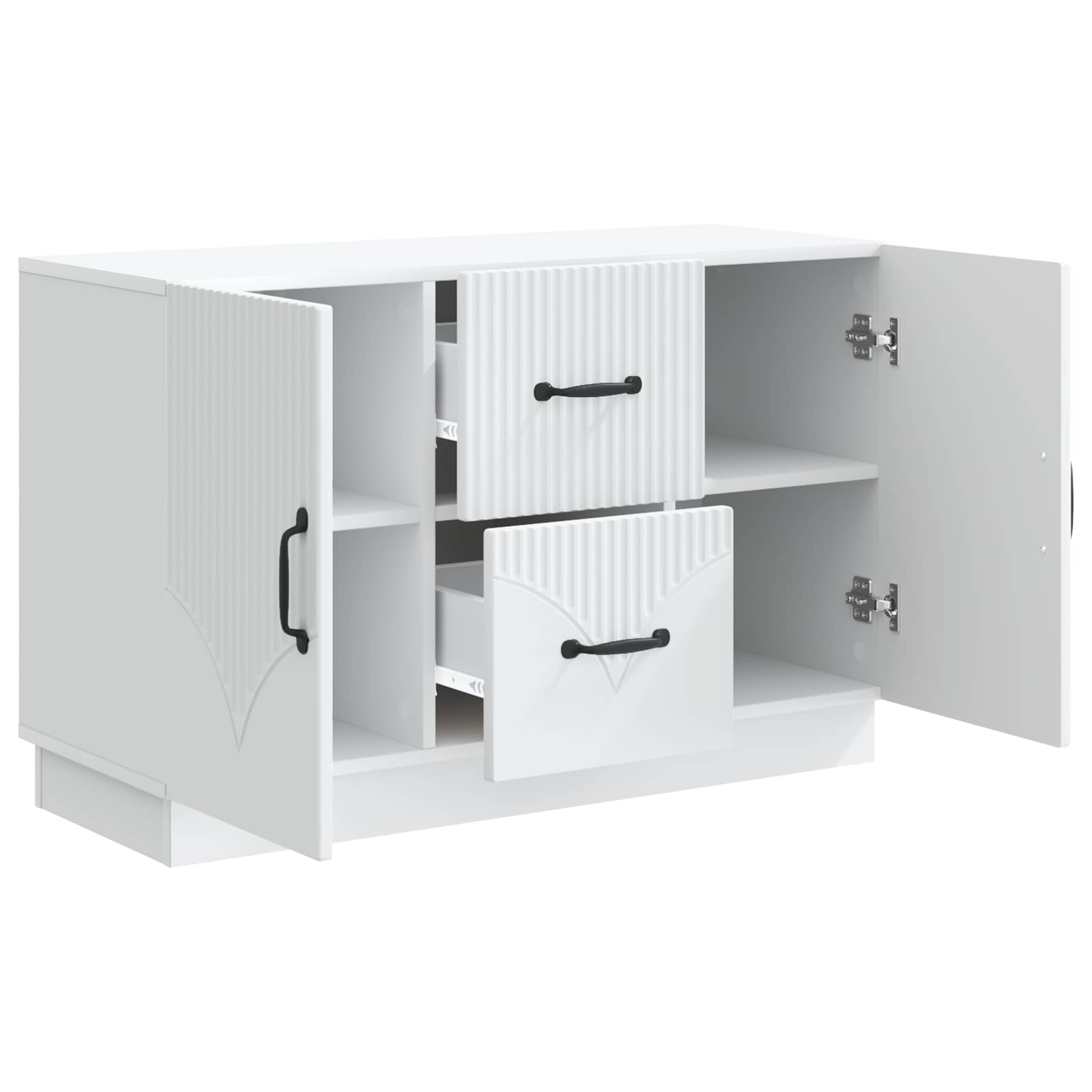 Sideboard Weiß 89 x 34,5 x 57 cm Holzwerkstoff