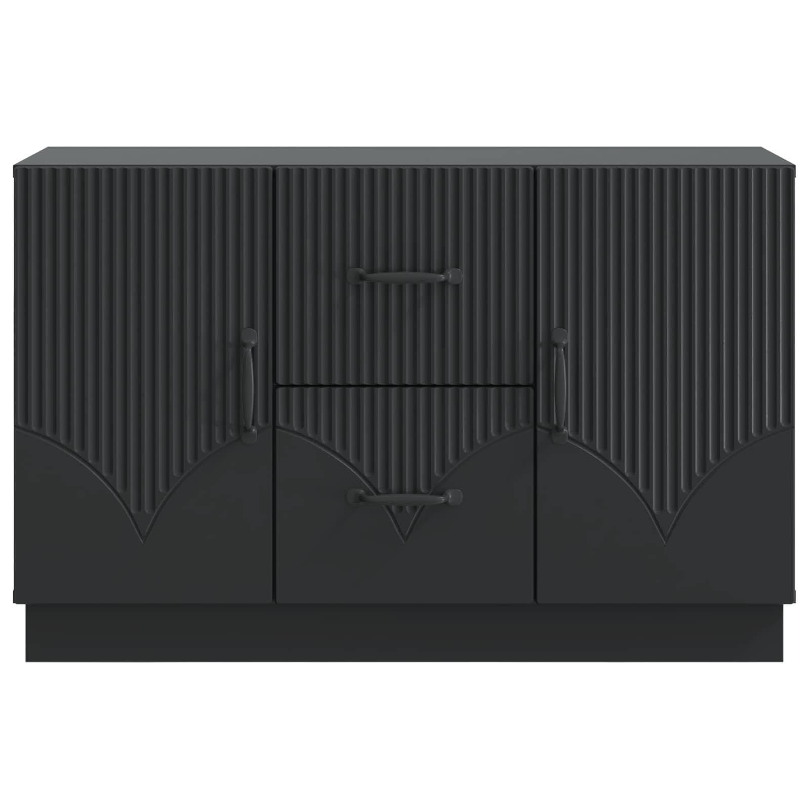 Sideboard Schwarz 89 x 34,5 x 57 cm Holzwerkstoff