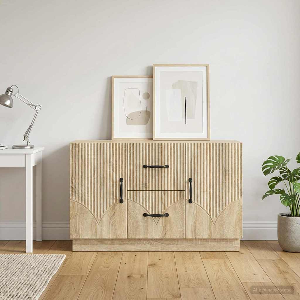 Sideboard Sonoma-Eiche 89 x 34,5 x 57 cm Holzwerkstoff