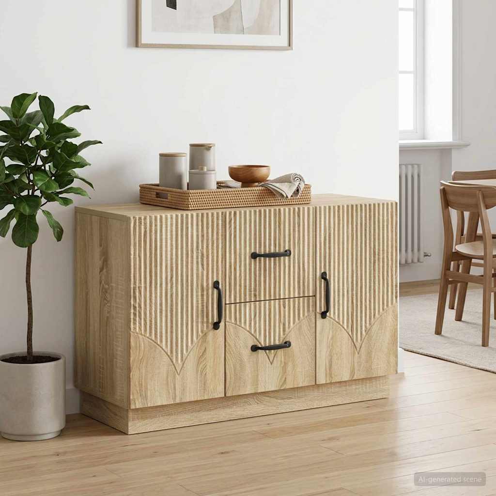 Sideboard Sonoma-Eiche 89 x 34,5 x 57 cm Holzwerkstoff
