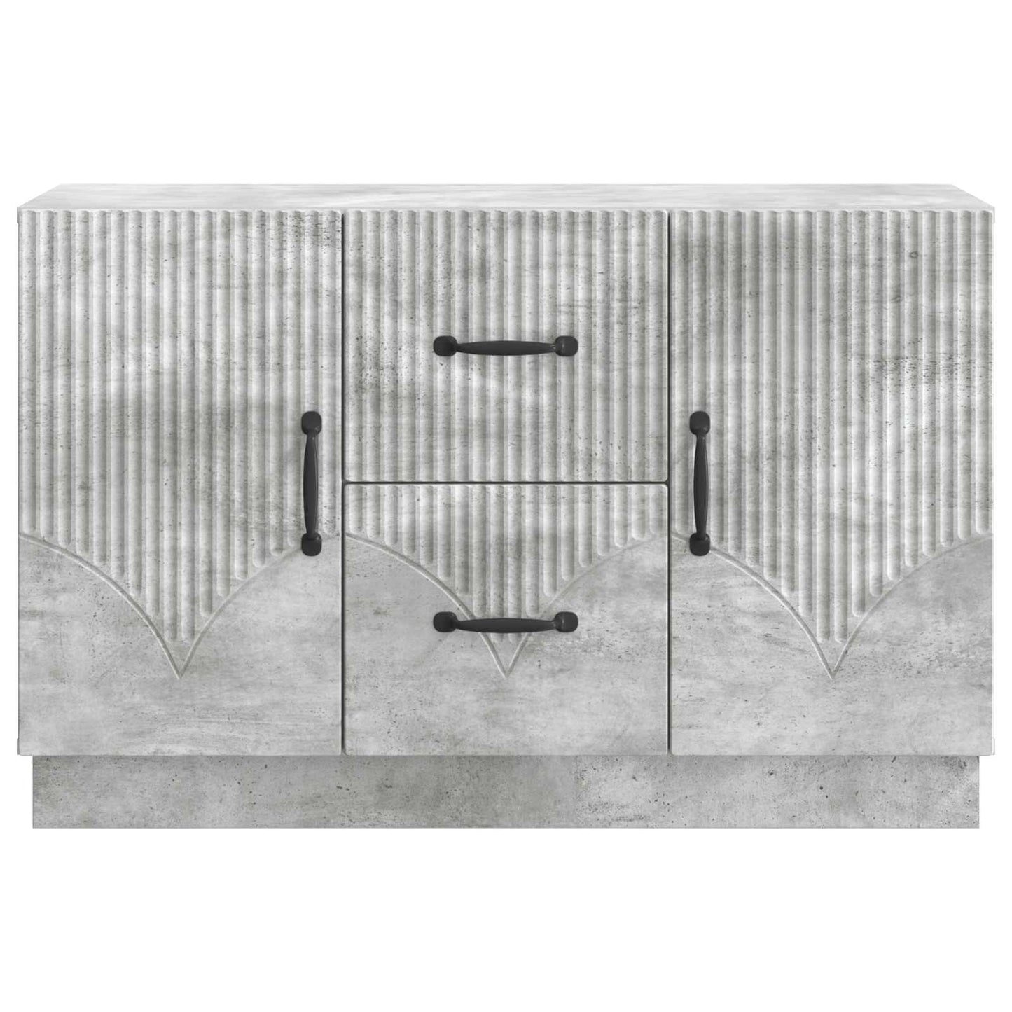 Sideboard Betongrau 89 x 34,5 x 57 cm Holzwerkstoff