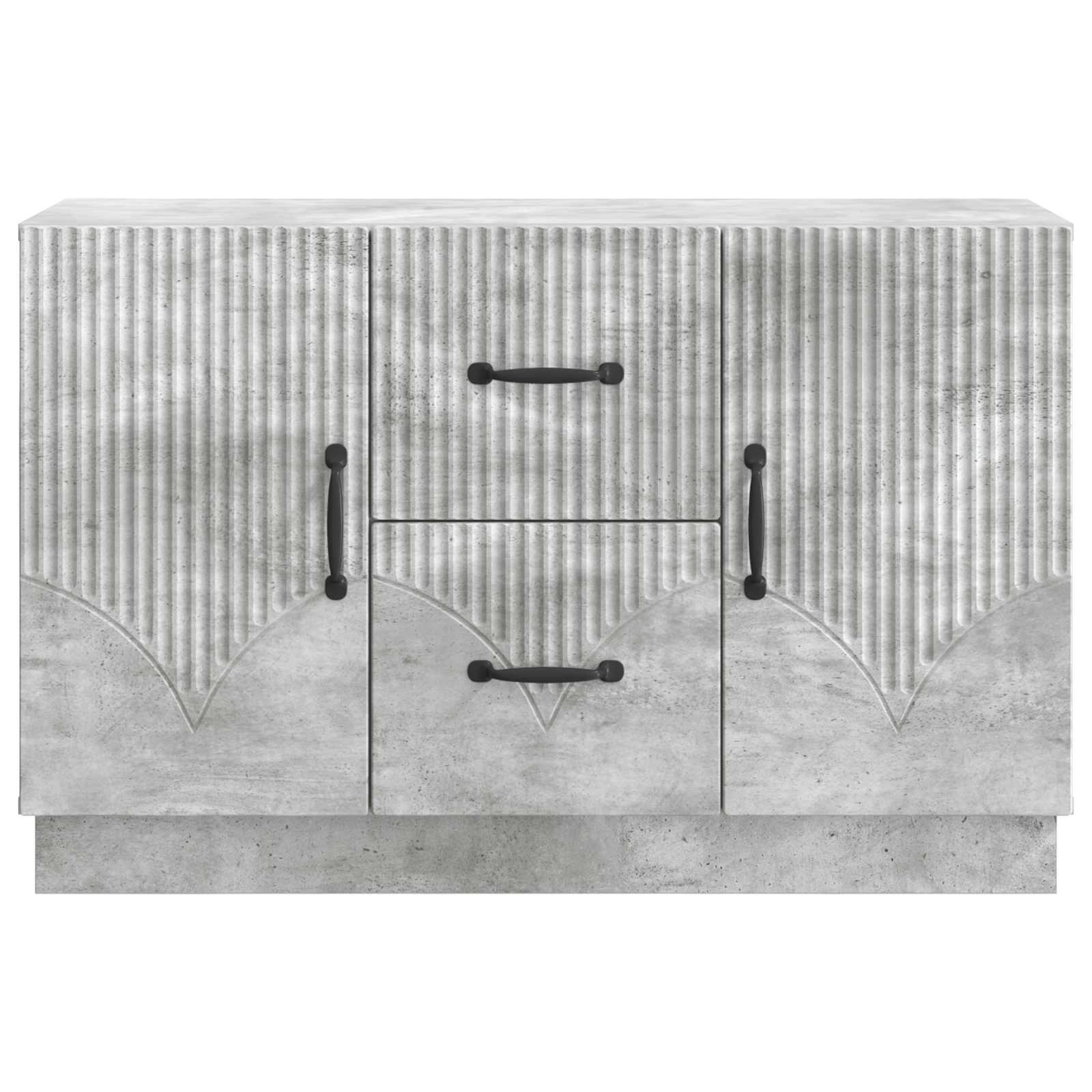 Sideboard Betongrau 89 x 34,5 x 57 cm Holzwerkstoff