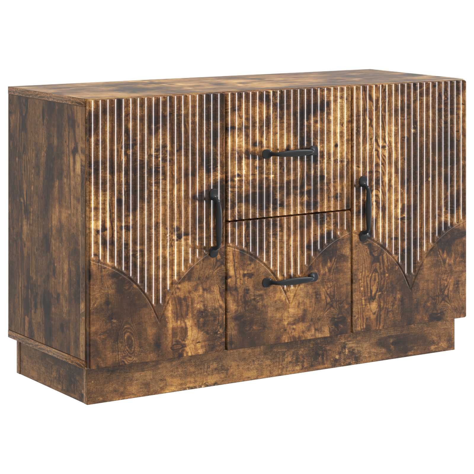 Sideboard Geräucherte Eiche 89 x 34,5 x 57 cm Holzwerkstoff