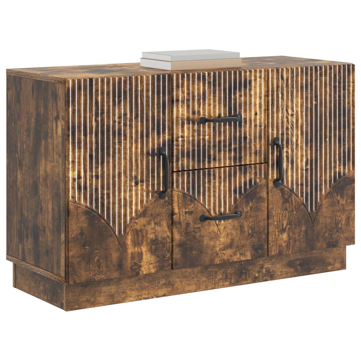 Sideboard Geräucherte Eiche 89 x 34,5 x 57 cm Holzwerkstoff