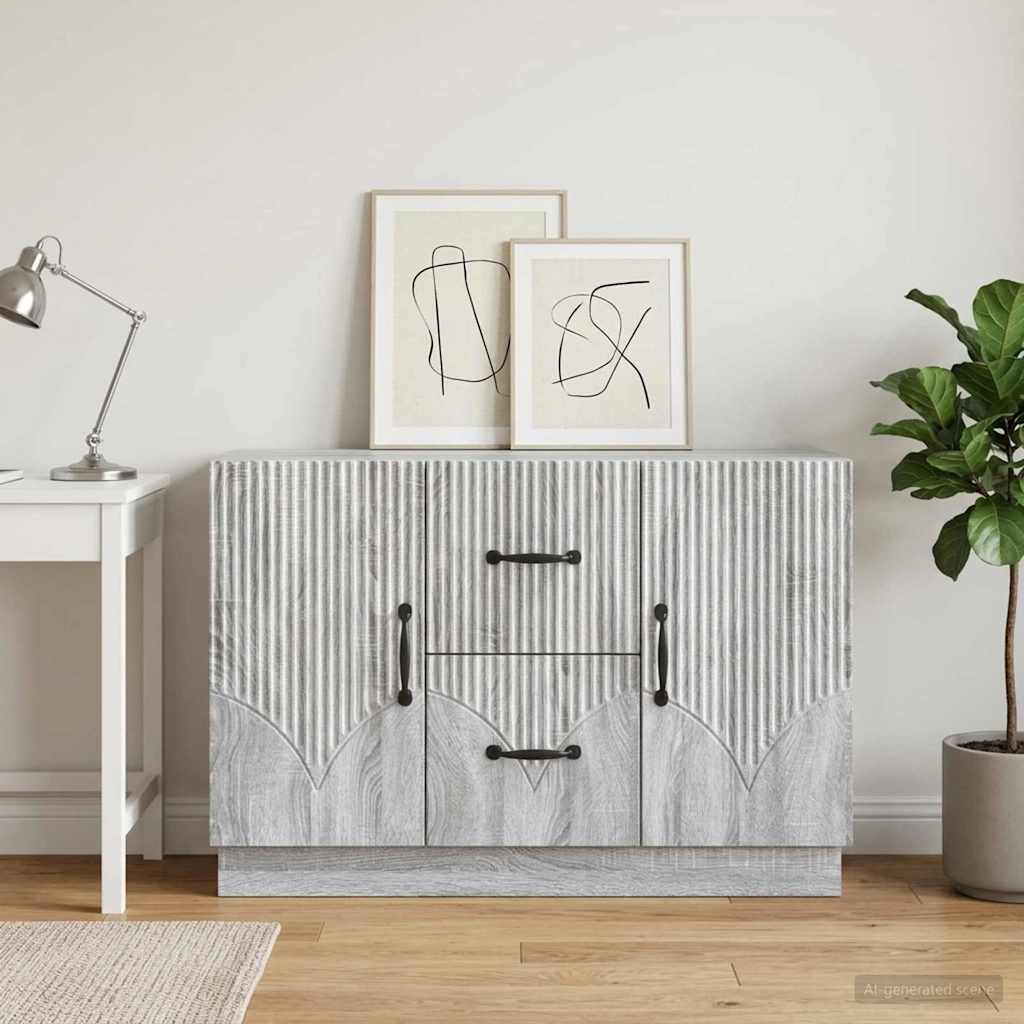 Sideboard Graues Sonoma 89 x 34,5 x 57 cm Holzwerkstoff