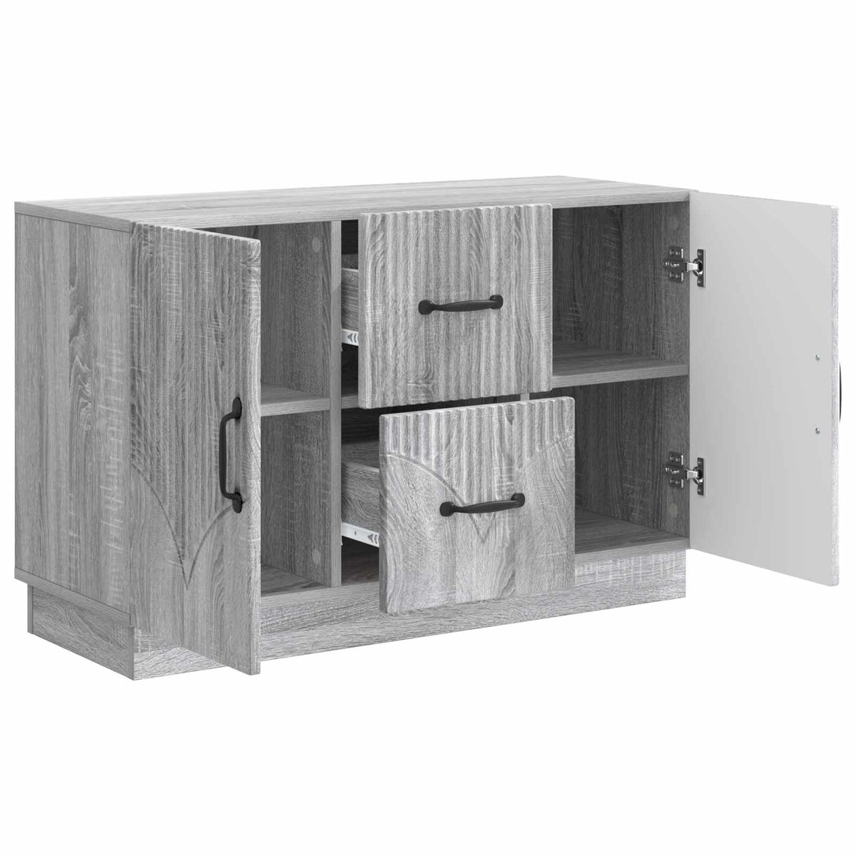 Sideboard Graues Sonoma 89 x 34,5 x 57 cm Holzwerkstoff