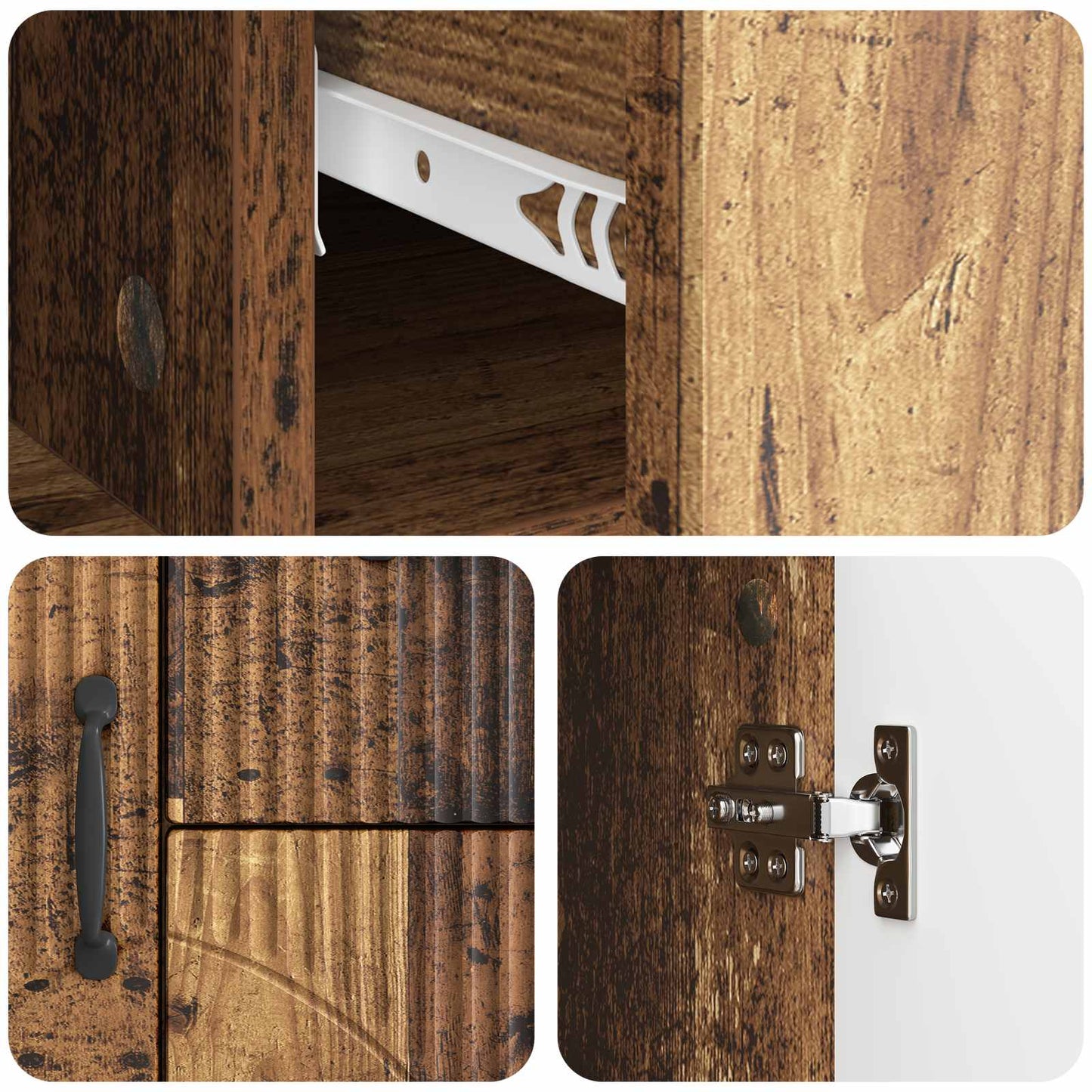 Sideboard Altholz 89 x 34,5 x 57 cm Holzwerkstoff